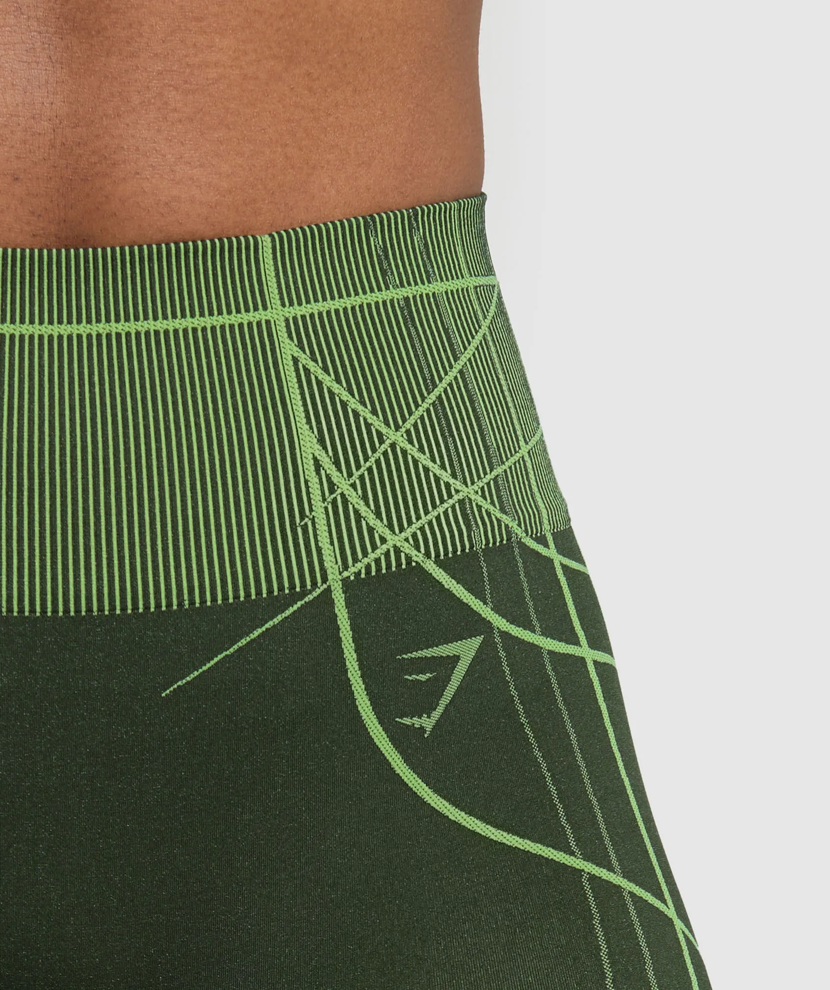 Gymshark Apex Seamless Shorts - Trail Green/Energy Gelato Green sold by Gymshark product image thumbnail 5