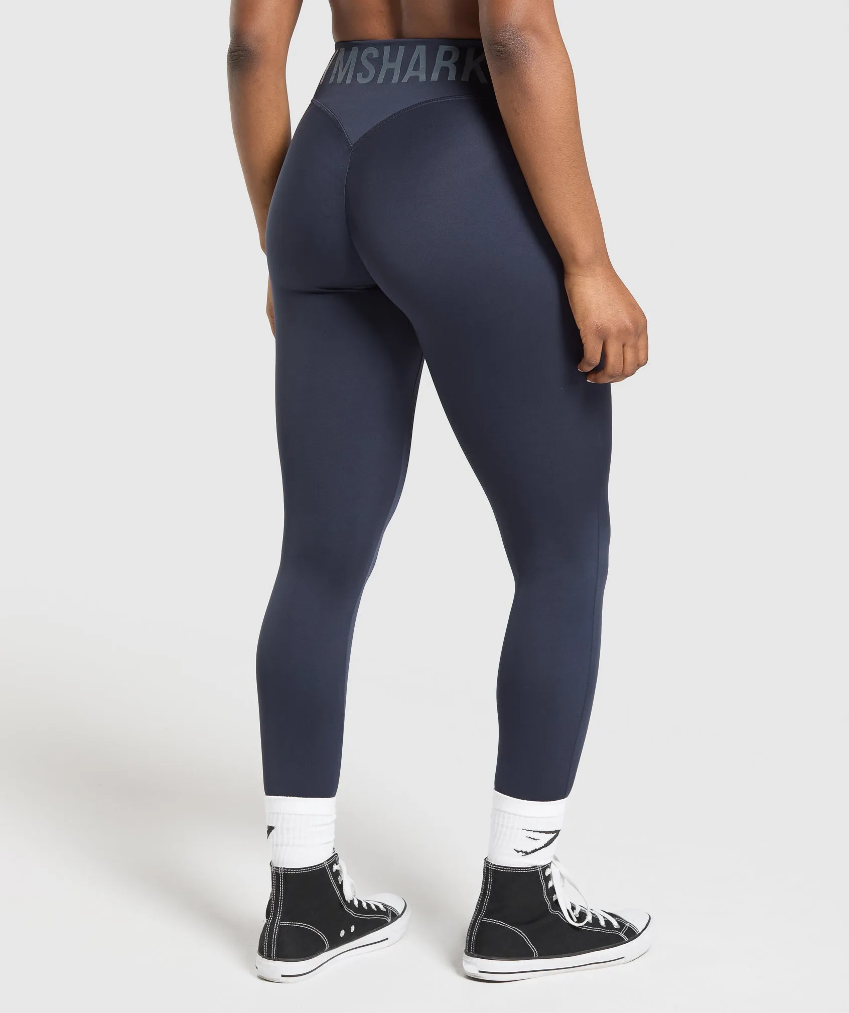 Gymshark Gymshark Wordmark Graphic Leggings - Heavy Blue sold by Gymshark product image thumbnail 2