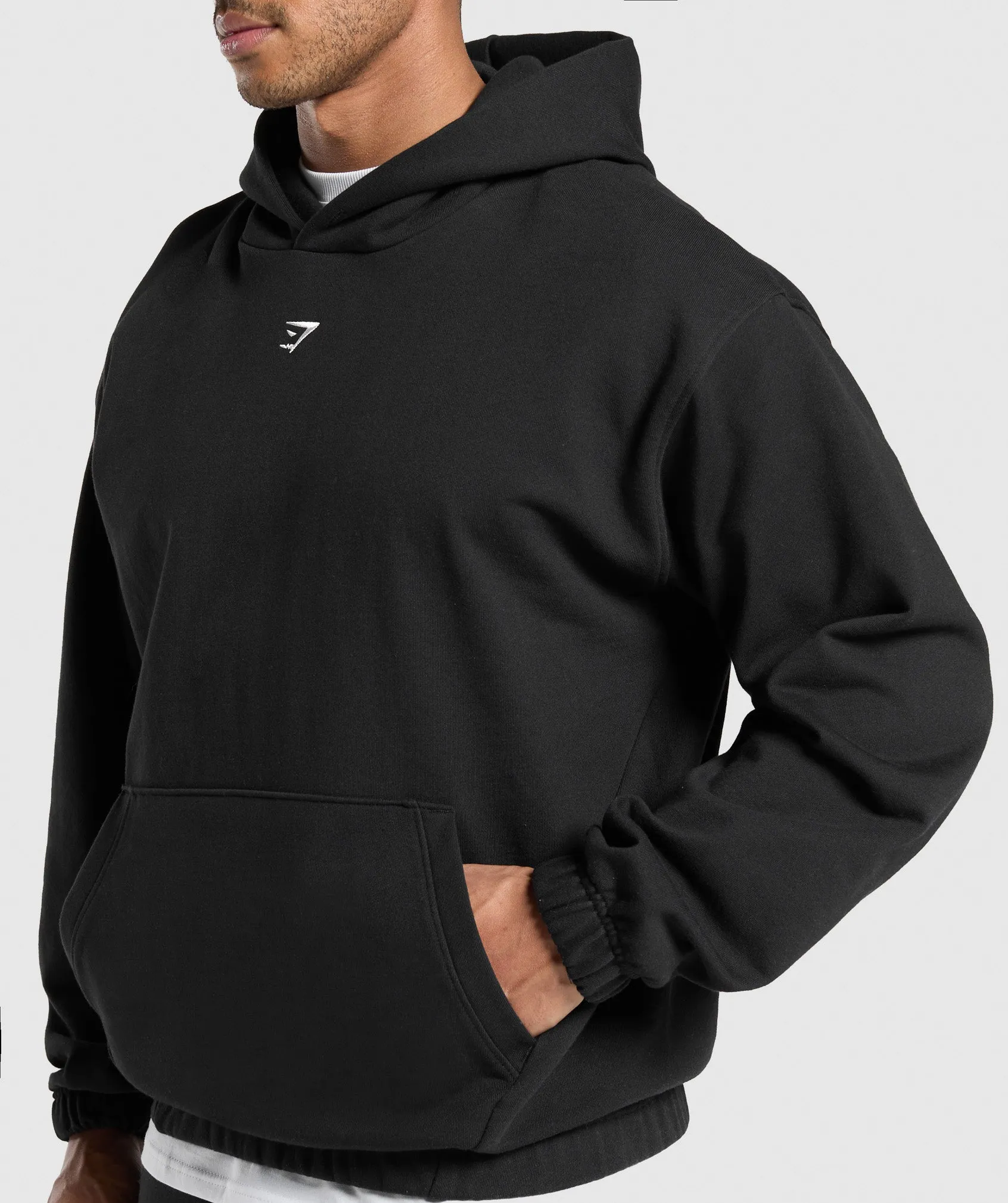 Gymshark Rest Day Essentials Hoodie - Black sold by Gymshark product image thumbnail 5