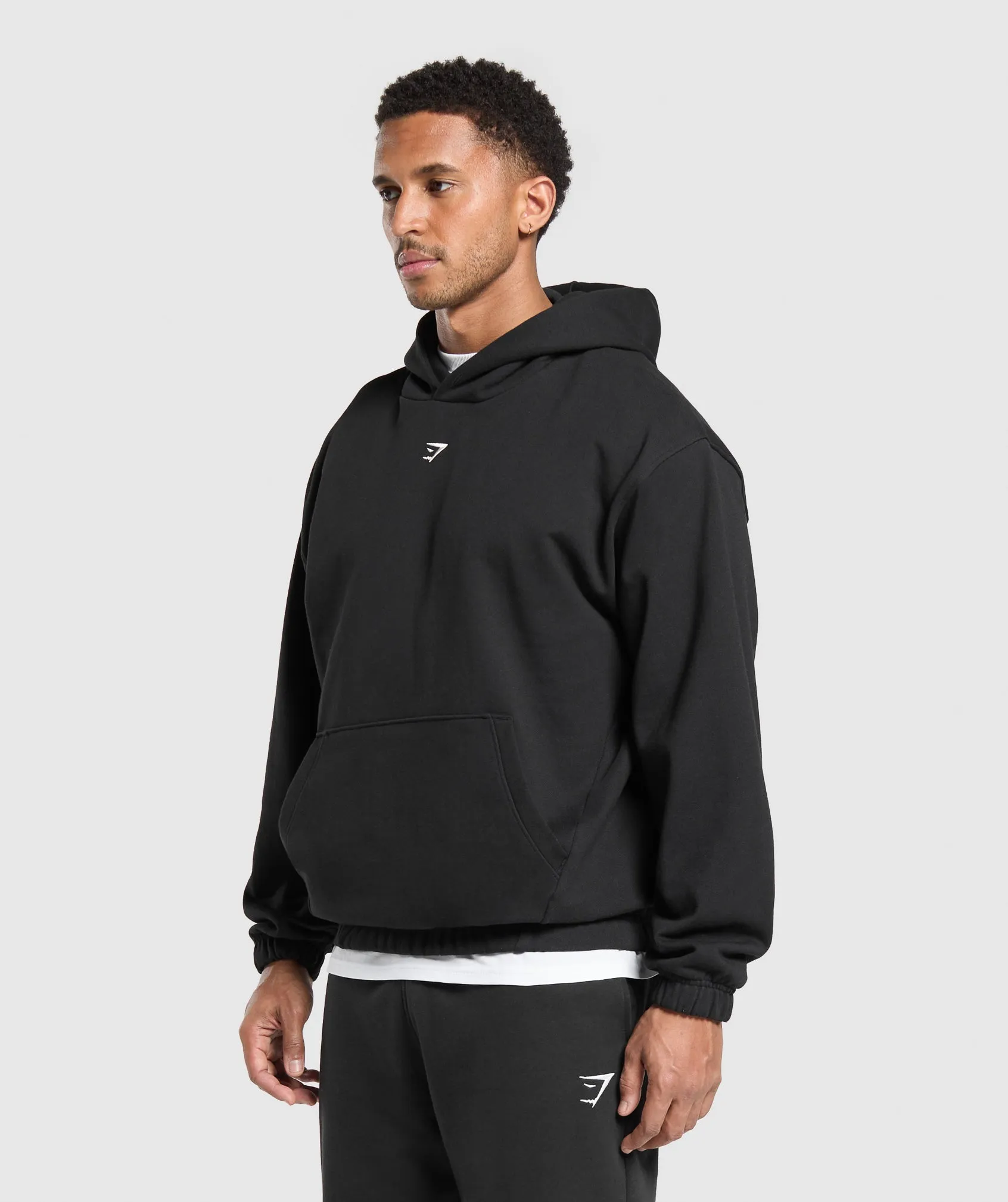 Gymshark Rest Day Essentials Hoodie - Black sold by Gymshark product image thumbnail 3
