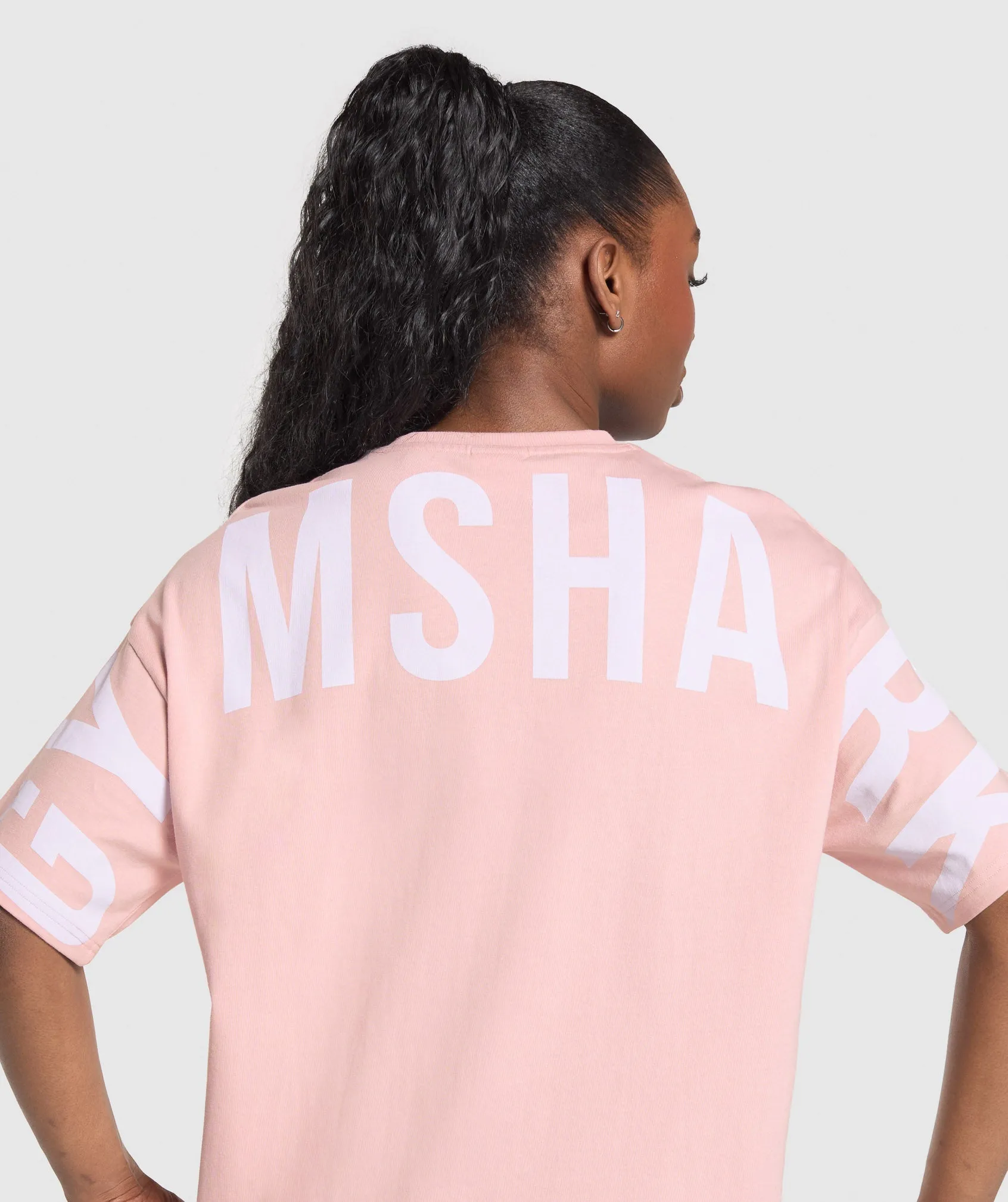 Gymshark Wordmark Graphic T-Shirt - Lift Pink sold by Gymshark product image thumbnail 3