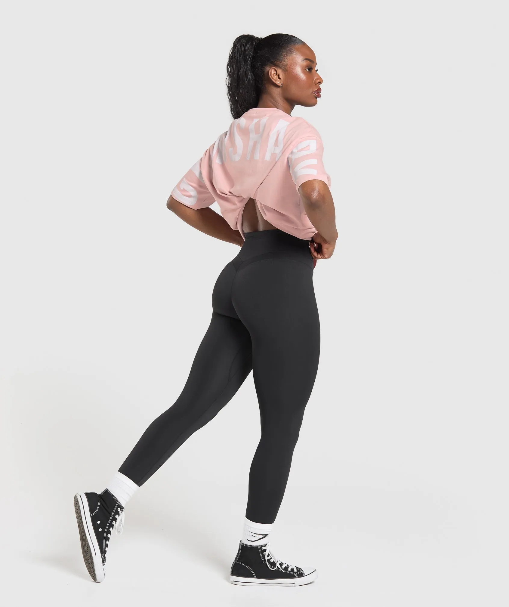 Gymshark Wordmark Graphic T-Shirt - Lift Pink sold by Gymshark product image thumbnail 5