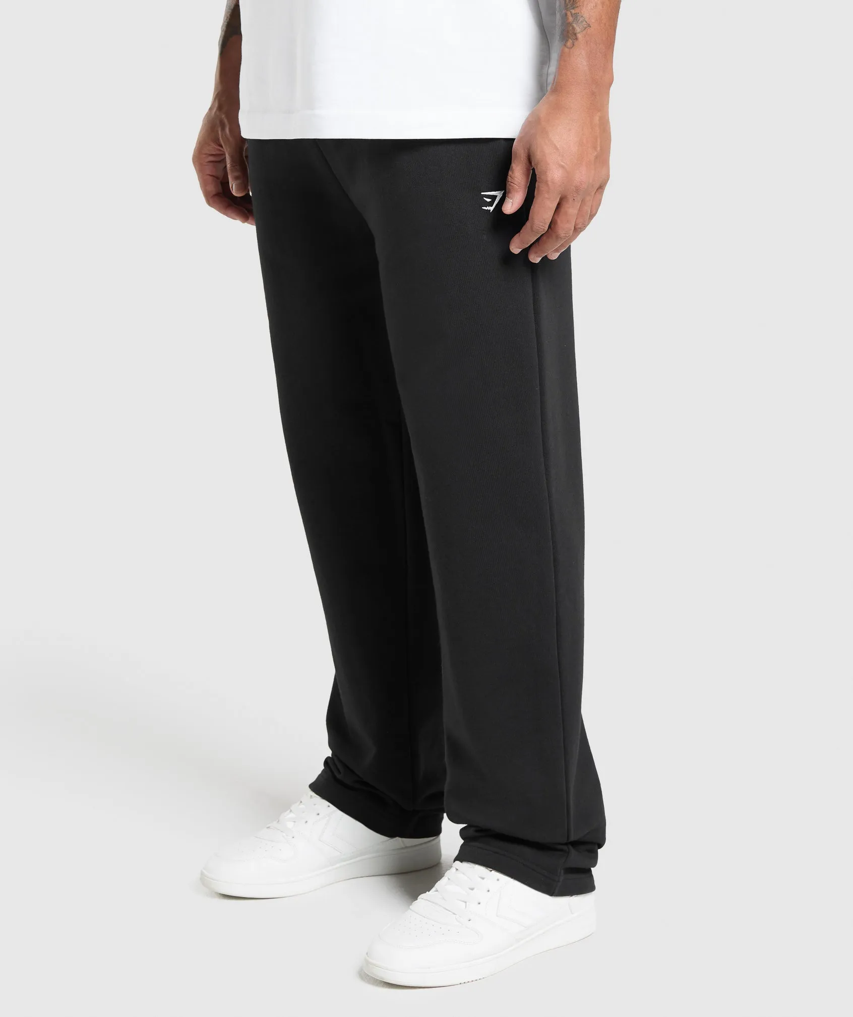 Gymshark Rest Day Essentials Straight Leg Joggers - Black sold by Gymshark product image thumbnail 3