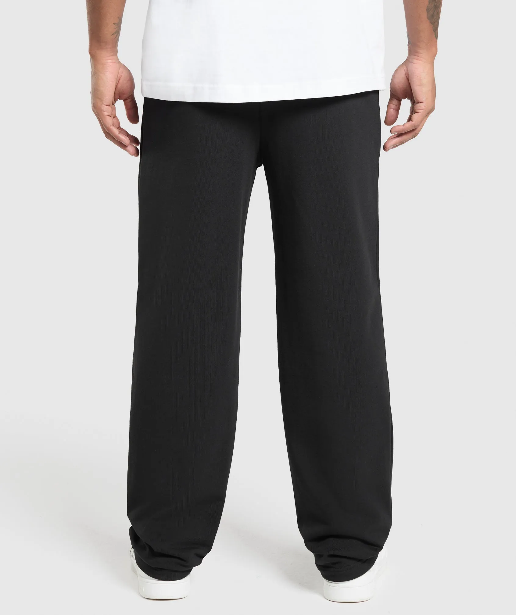 Gymshark Rest Day Essentials Straight Leg Joggers - Black sold by Gymshark product image thumbnail 2