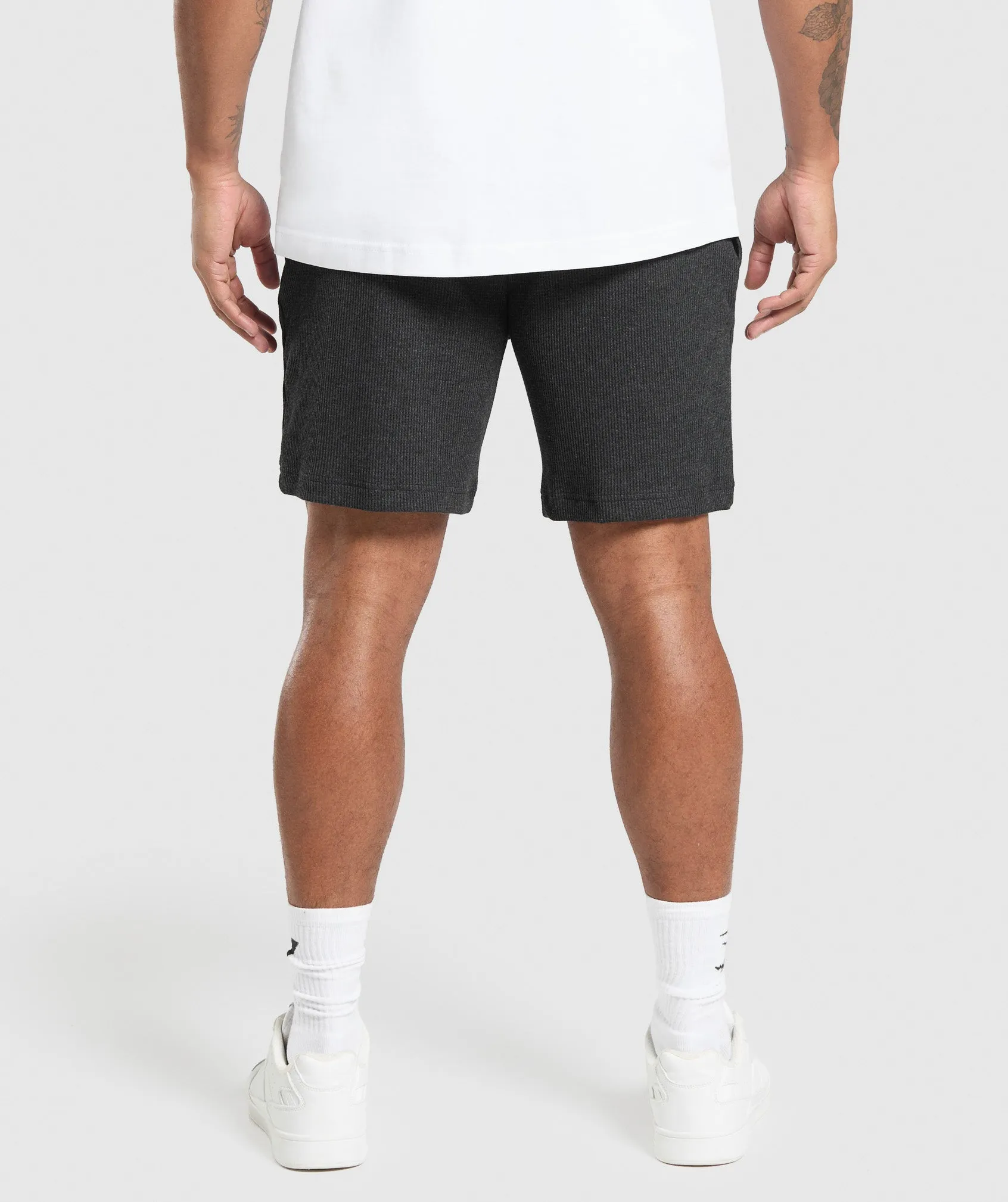 Gymshark Waffle Shorts - Black sold by Gymshark product image thumbnail 2