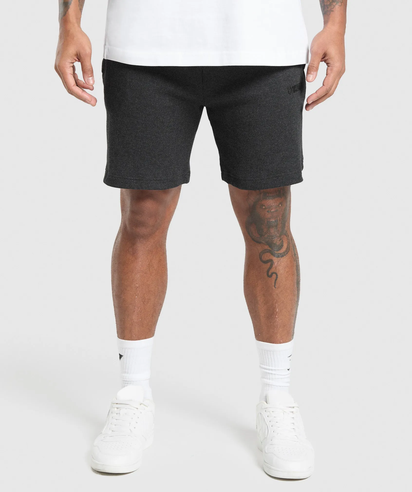 Gymshark Waffle Shorts - Black sold by Gymshark