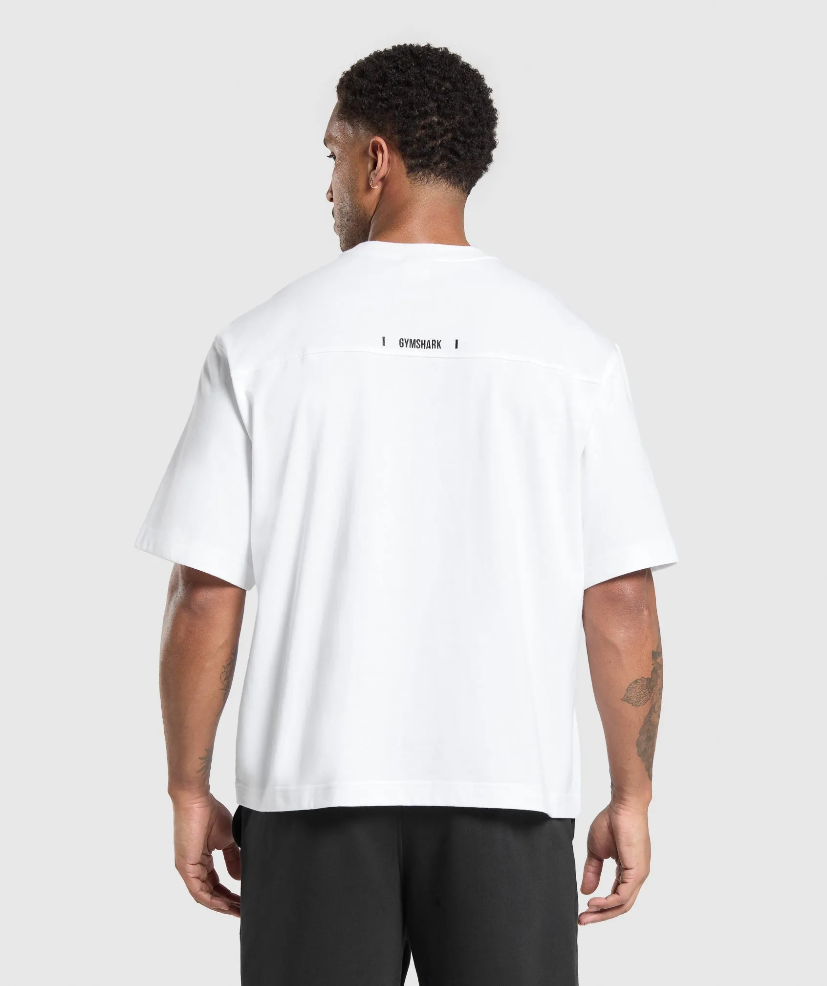 Gymshark Rest Day Essentials Boxy T-Shirt - White sold by Gymshark product image thumbnail 2