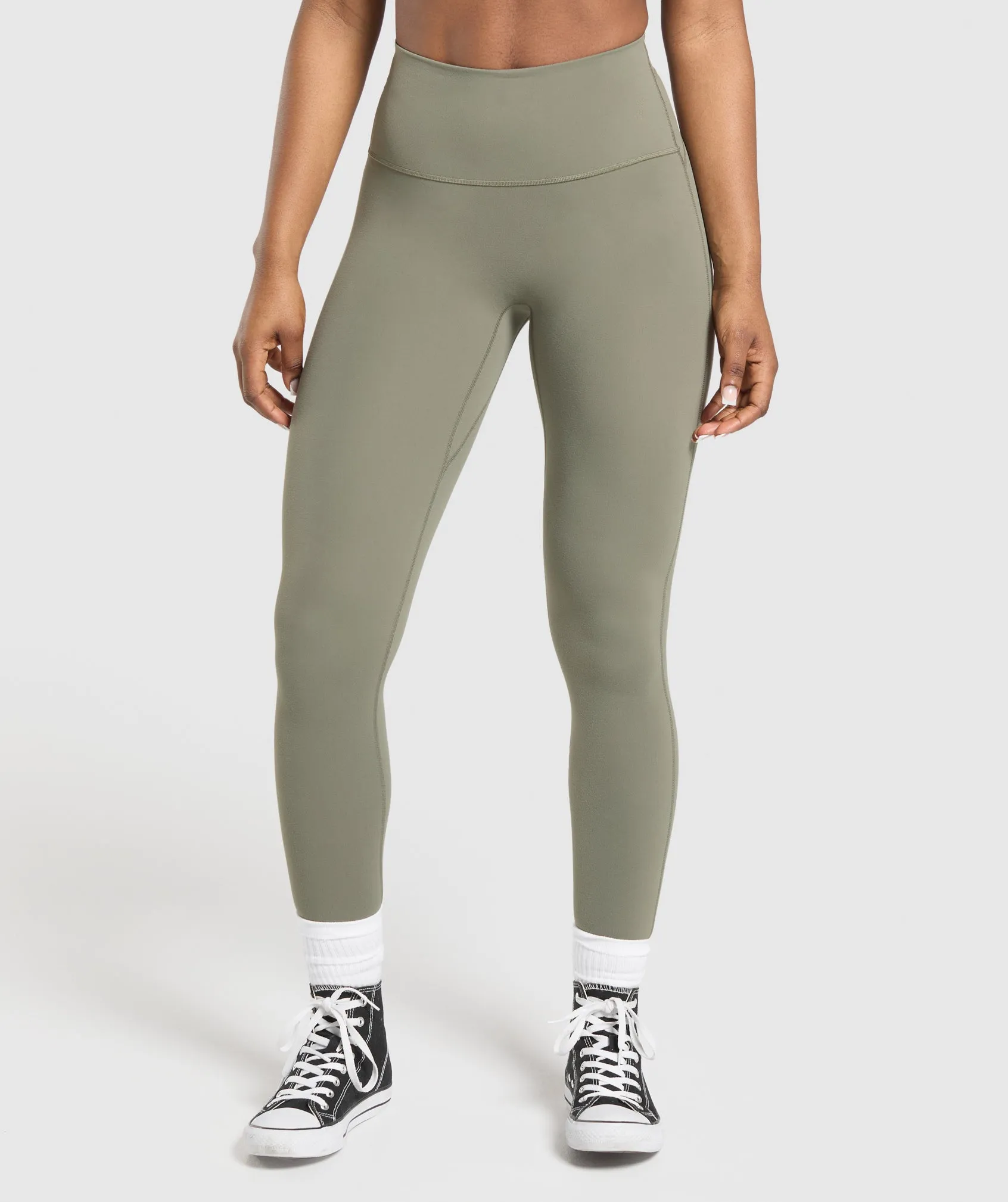 Gymshark Legacy Logo Leggings - Base Green sold by Gymshark