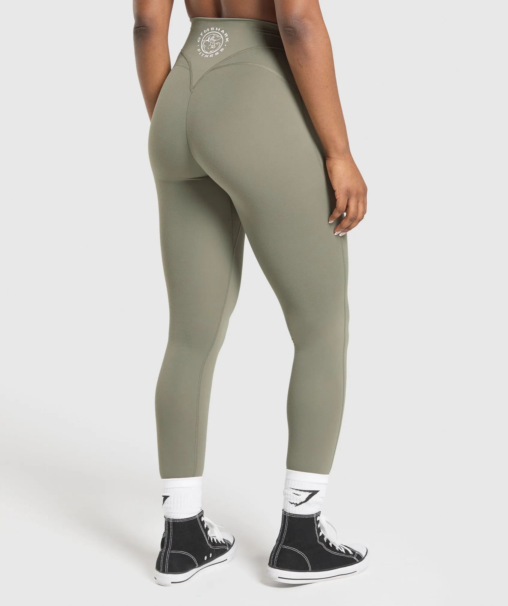 Gymshark Legacy Logo Leggings - Base Green sold by Gymshark product image thumbnail 2