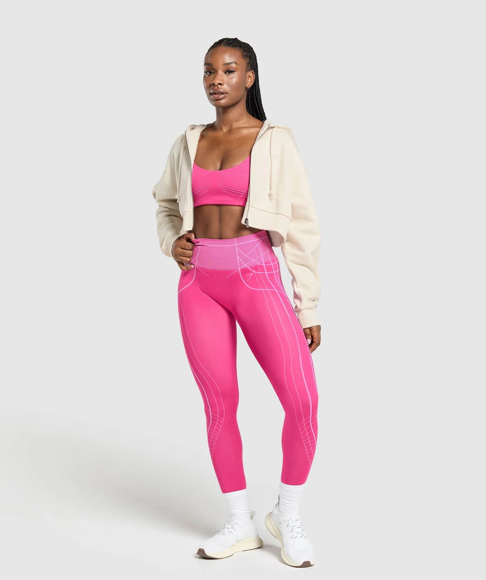 Gymshark Apex Seamless Leggings - Valley Pink/Sour Pink sold by Gymshark product image thumbnail 3
