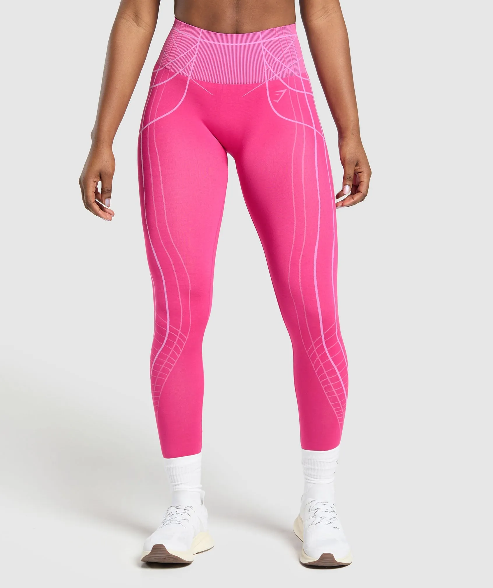 Gymshark Apex Seamless Leggings - Valley Pink/Sour Pink sold by Gymshark