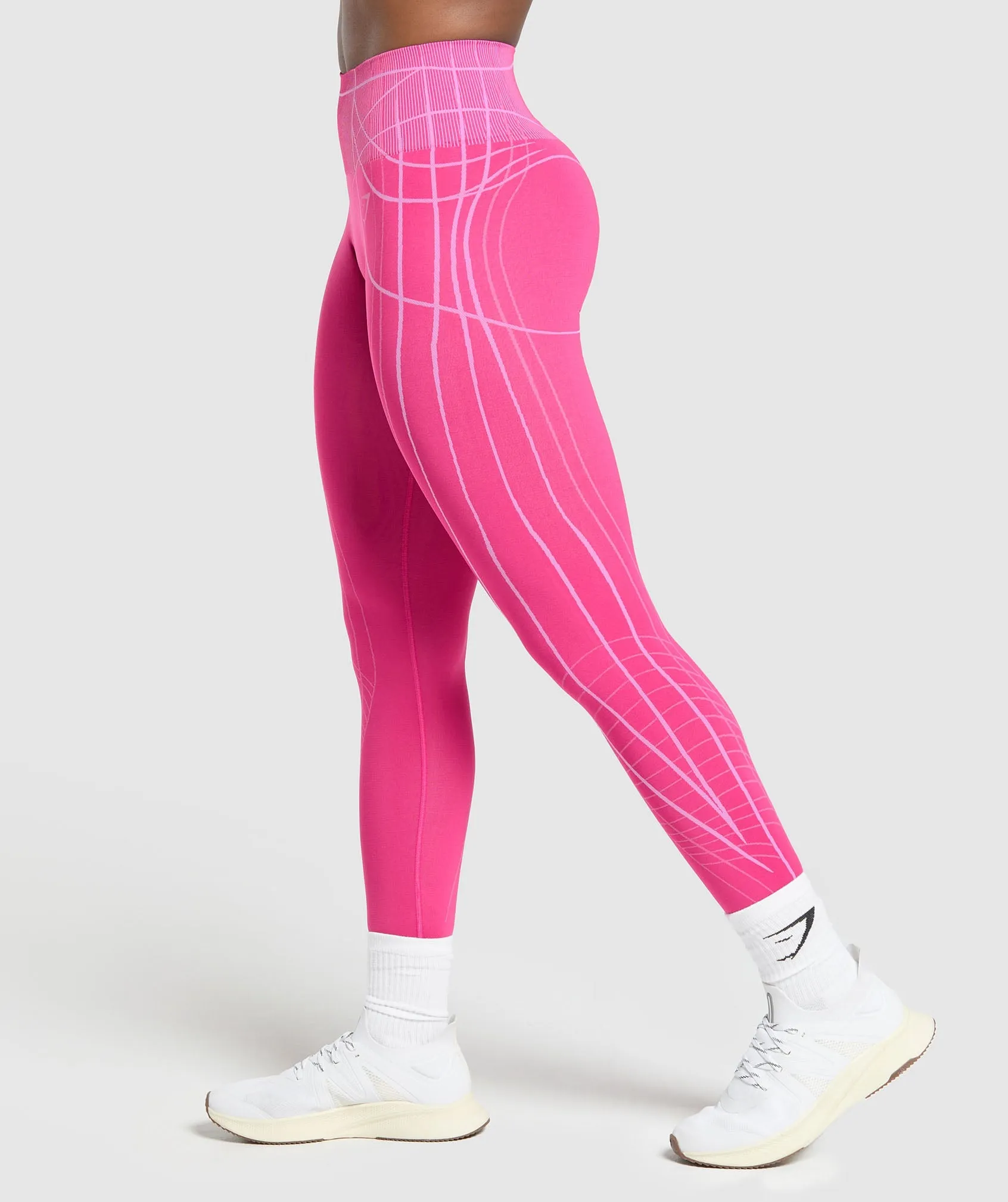Gymshark Apex Seamless Leggings - Valley Pink/Sour Pink sold by Gymshark product image thumbnail 4