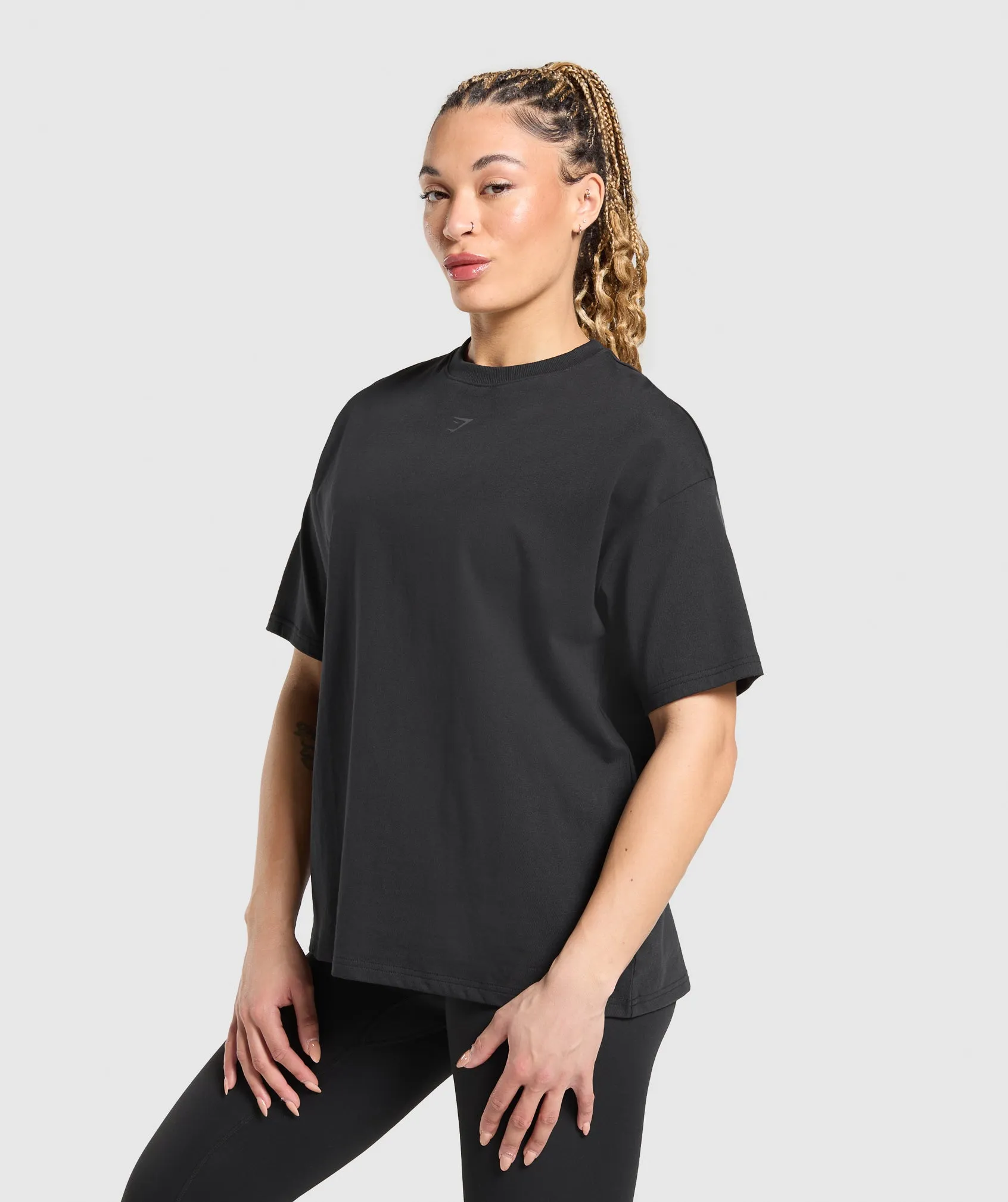 Gymshark Wordmark Graphic T-Shirt - Black sold by Gymshark product image thumbnail 4