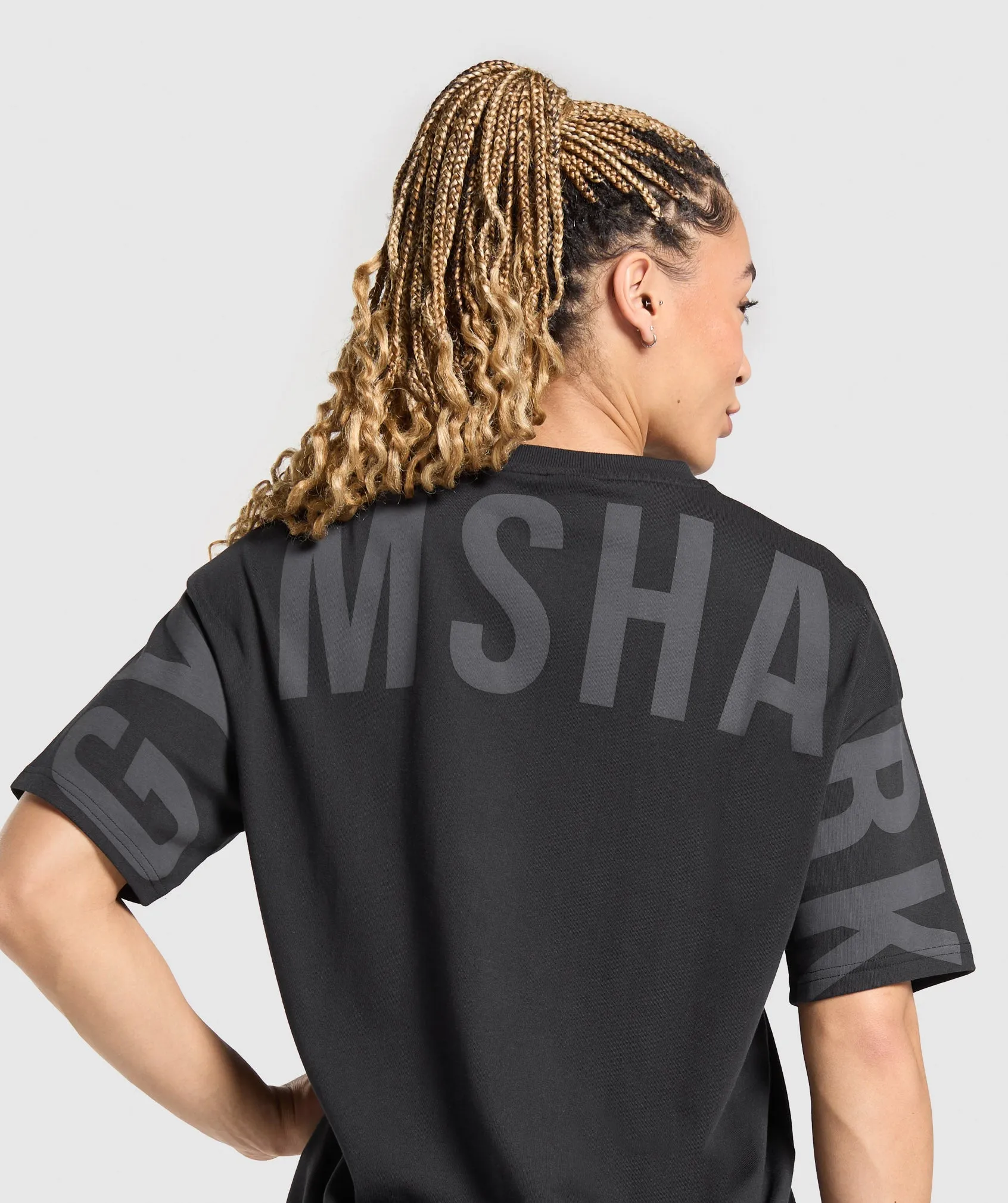 Gymshark Wordmark Graphic T-Shirt - Black sold by Gymshark product image thumbnail 3
