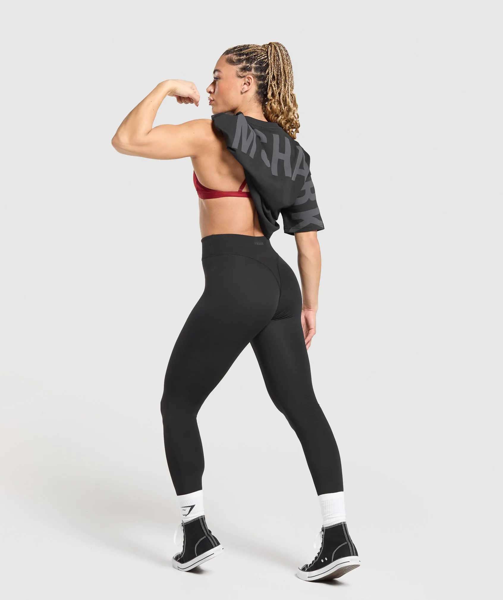 Gymshark Wordmark Graphic T-Shirt - Black sold by Gymshark product image thumbnail 5