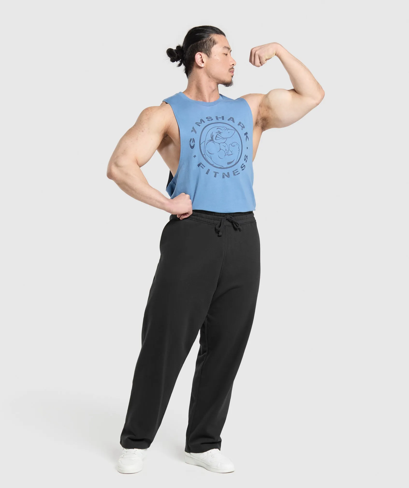 Gymshark Legacy Drop Arm Tank - Classic Blue sold by Gymshark product image thumbnail 4