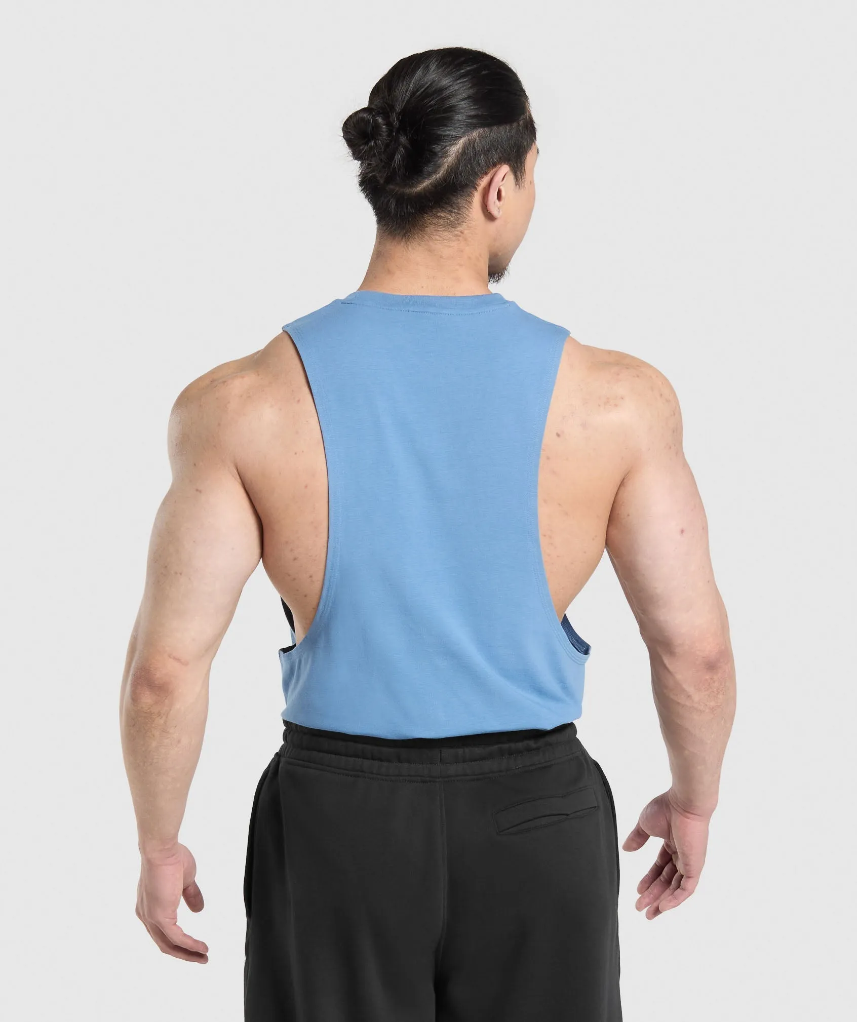 Gymshark Legacy Drop Arm Tank - Classic Blue sold by Gymshark product image thumbnail 2