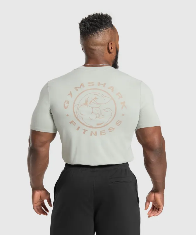 Gymshark Legacy T-Shirt - Stone Grey sold by Gymshark