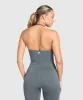 Gymshark Vital Halter Neck Tank With Shelf - Strong Grey Marl sold by Gymshark