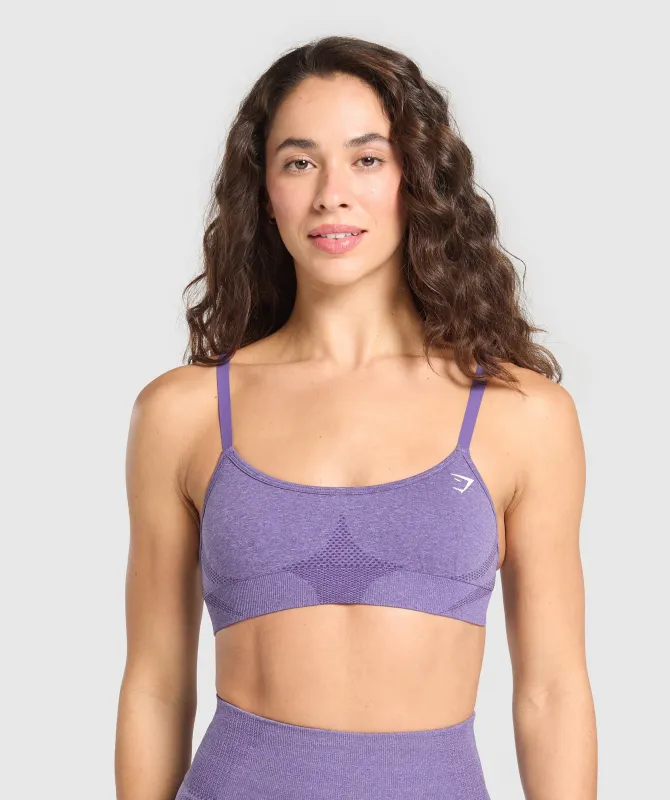 Gymshark Vital Seamless Minimal Sports Bra - Functional Purple Marl sold by Gymshark