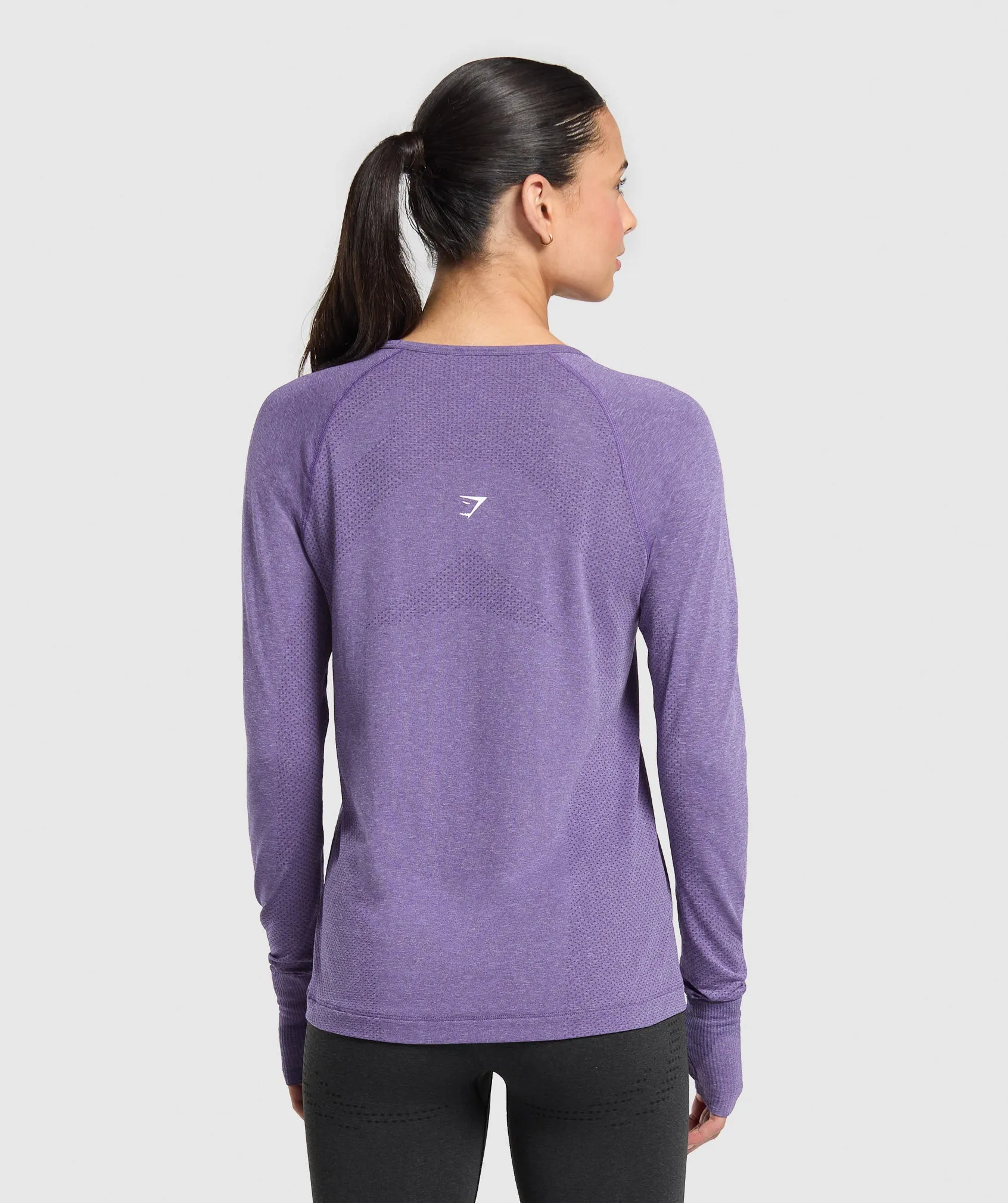 Gymshark Vital Light Long Sleeve Top - Functional Purple/Marl sold by Gymshark product image thumbnail 2
