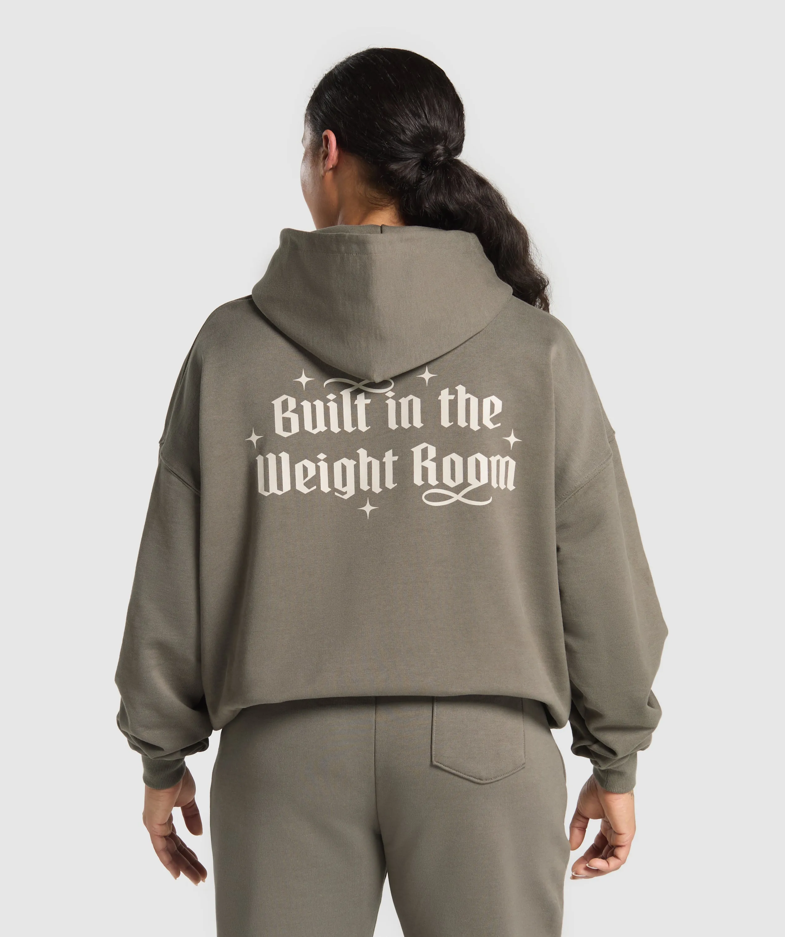 Gymshark Built In The Weight Room Hoodie - Camo Brown sold by Gymshark