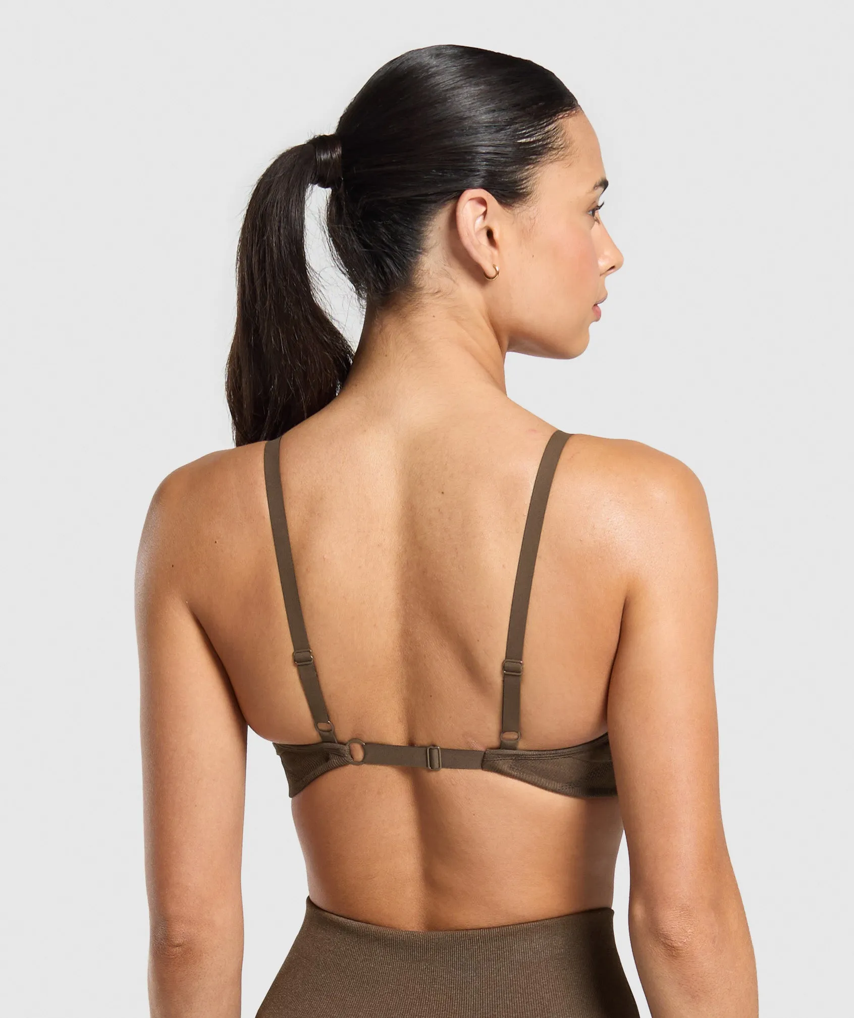 Gymshark Vital Sports Bra - Espresso Marl sold by Gymshark product image thumbnail 2