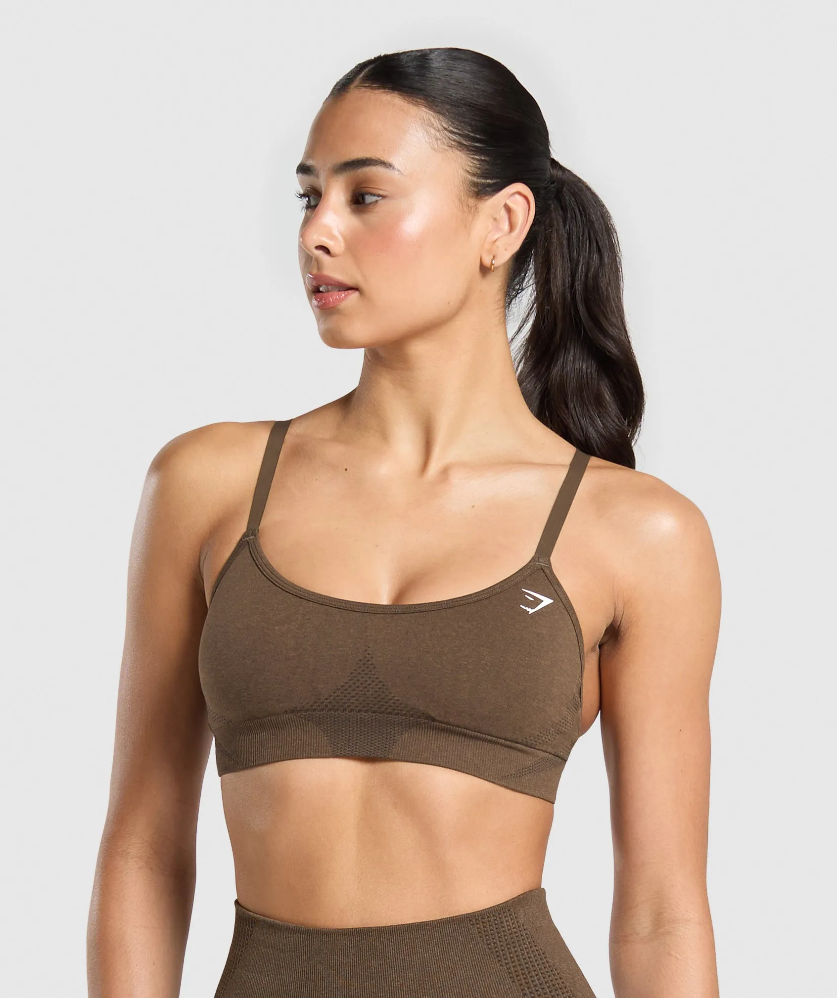 Gymshark Vital Sports Bra - Espresso Marl sold by Gymshark