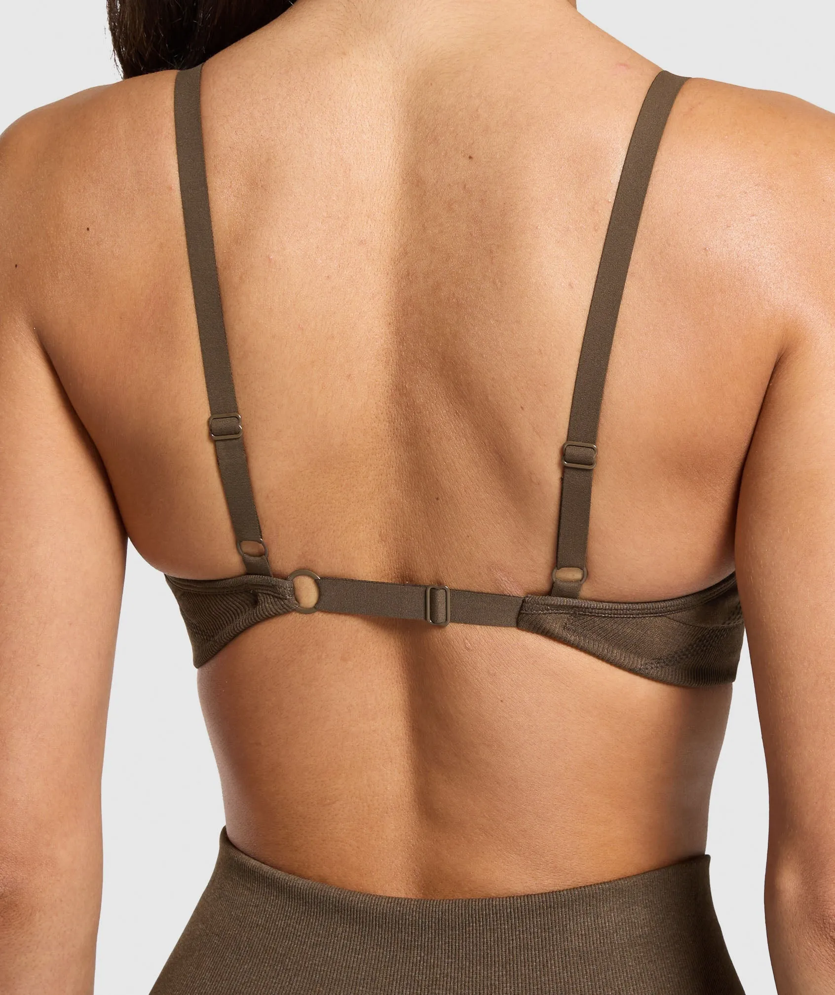 Gymshark Vital Sports Bra - Espresso Marl sold by Gymshark product image thumbnail 4