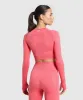 Gymshark Vital Crop Top - Coral Red/Marl sold by Gymshark