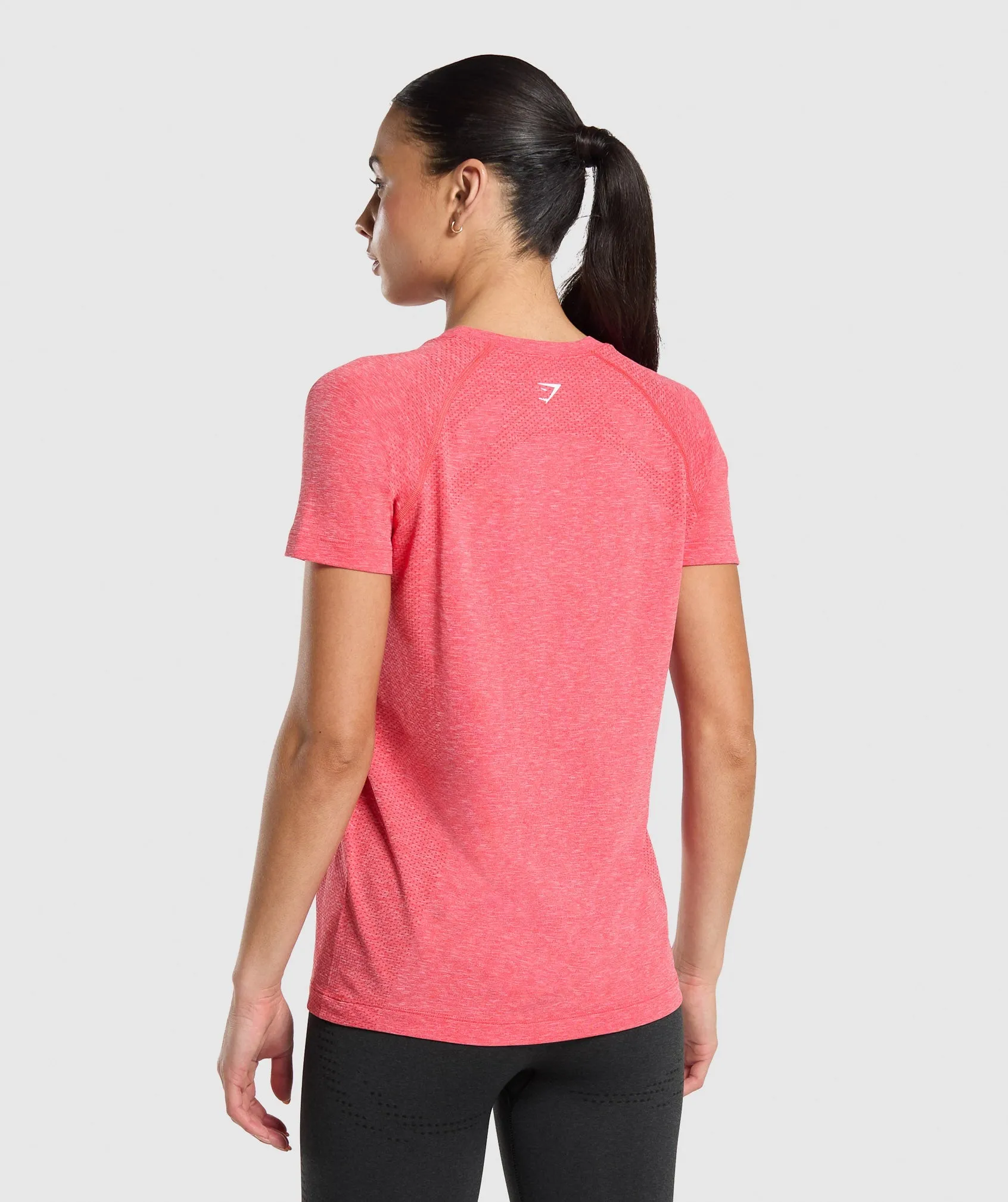 Gymshark Vital Light T-Shirt - Coral Red/Marl sold by Gymshark product image thumbnail 2