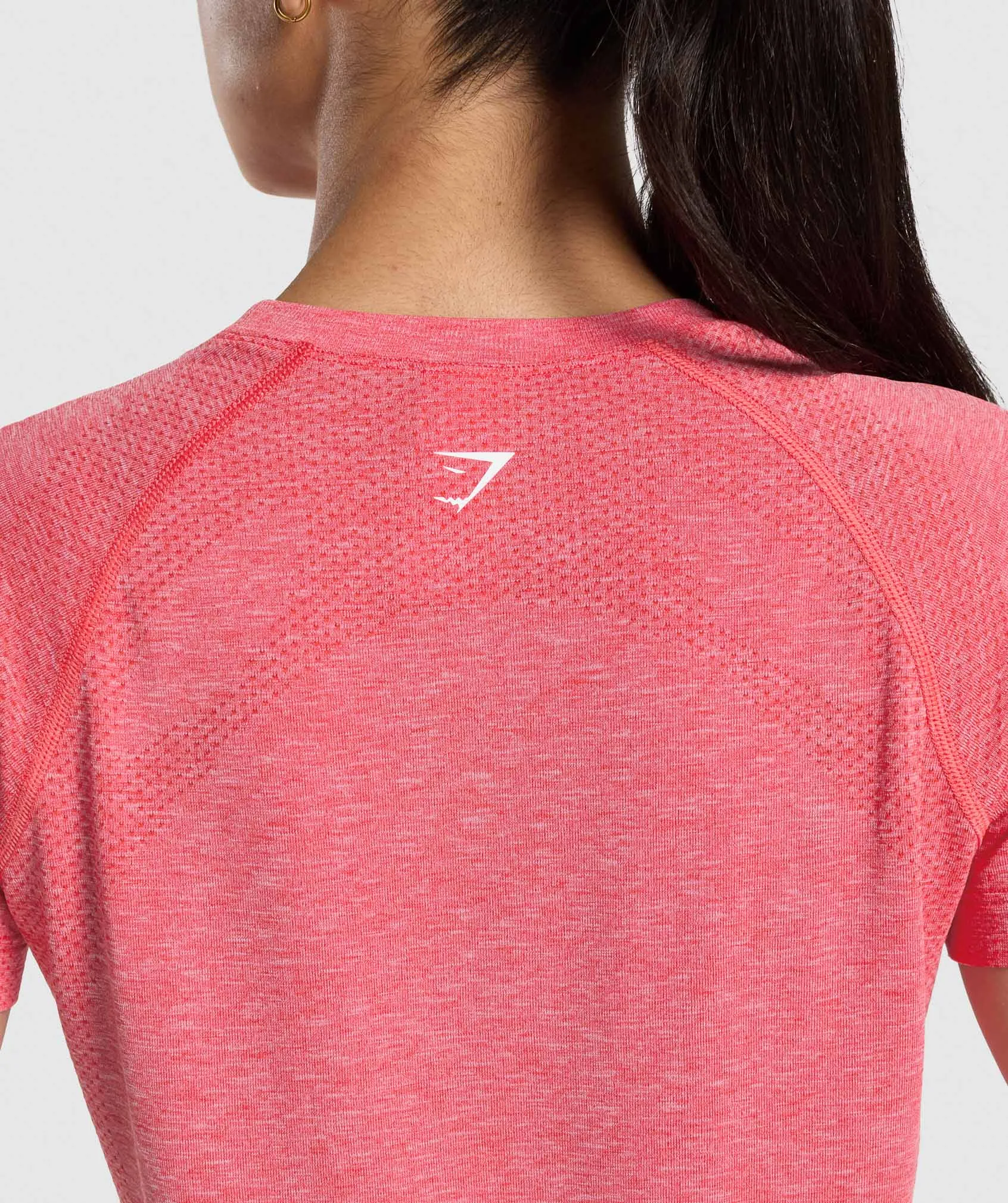 Gymshark Vital Light T-Shirt - Coral Red/Marl sold by Gymshark product image thumbnail 4