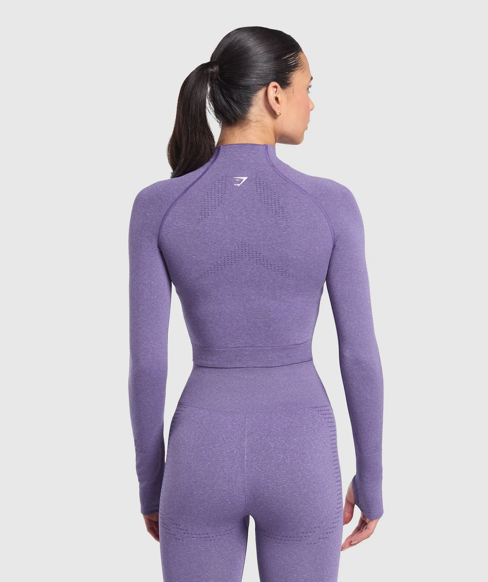 Gymshark Vital Midi Zip Up Jacket - Functional Purple/Marl sold by Gymshark product image thumbnail 2