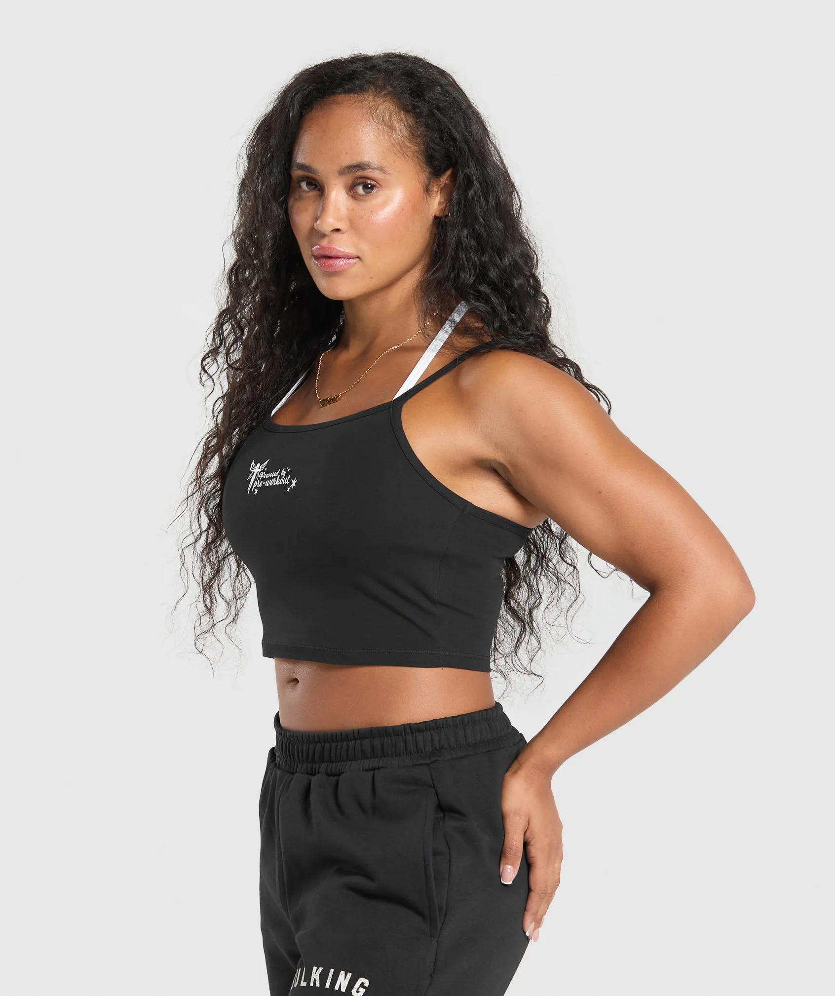 Gymshark Fairy Pre Workout Cami - Black sold by Gymshark product image thumbnail 3