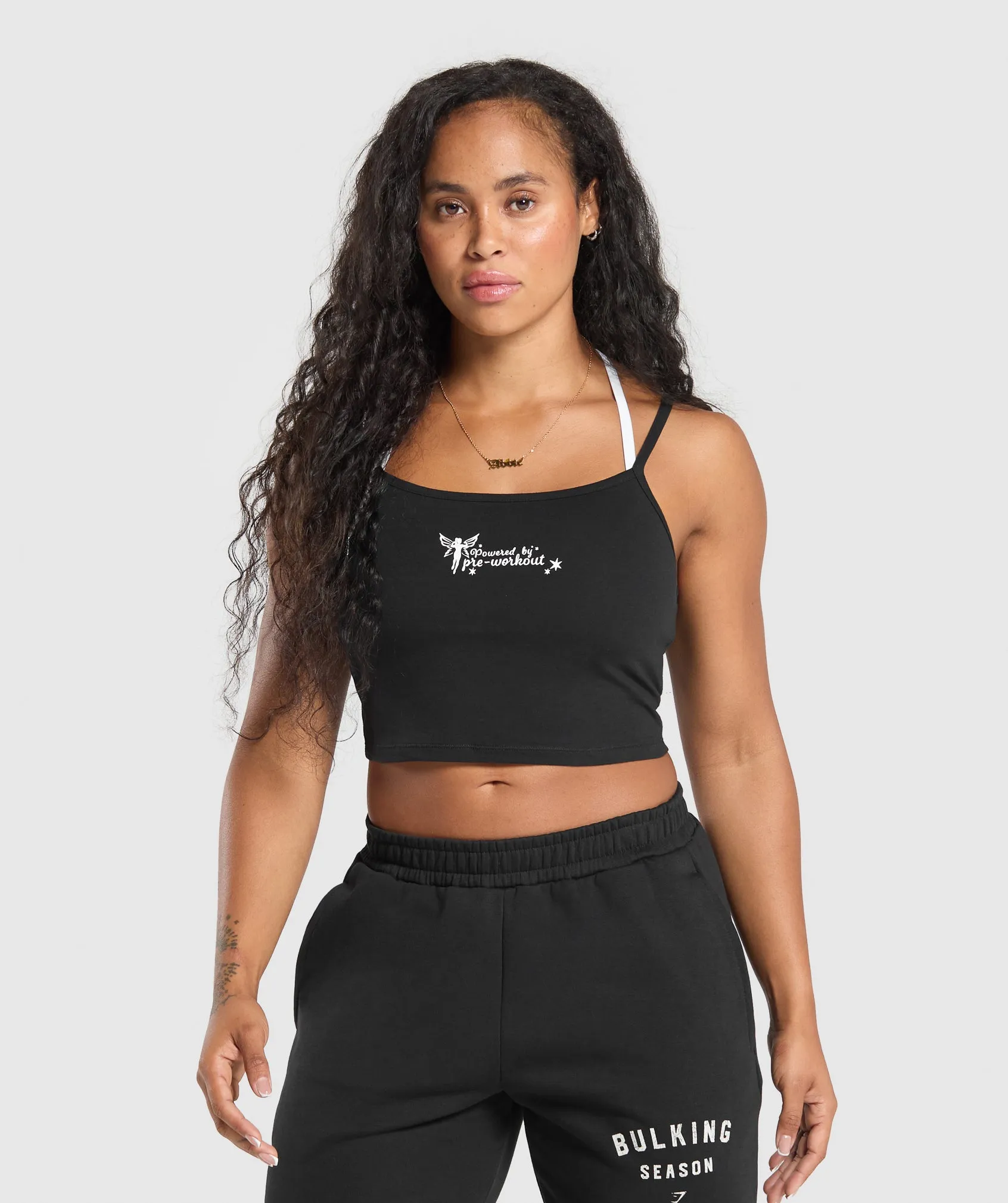 Gymshark Fairy Pre Workout Cami - Black sold by Gymshark
