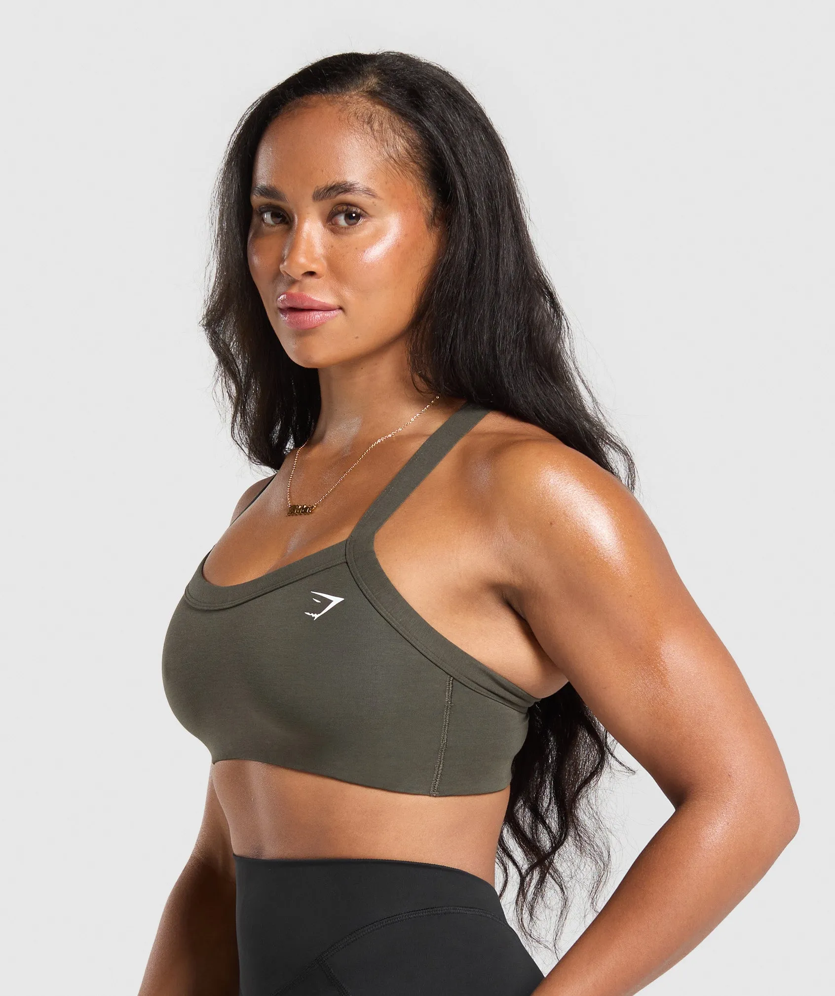 Gymshark Cotton Lifting Bra - Strength Green sold by Gymshark product image thumbnail 3