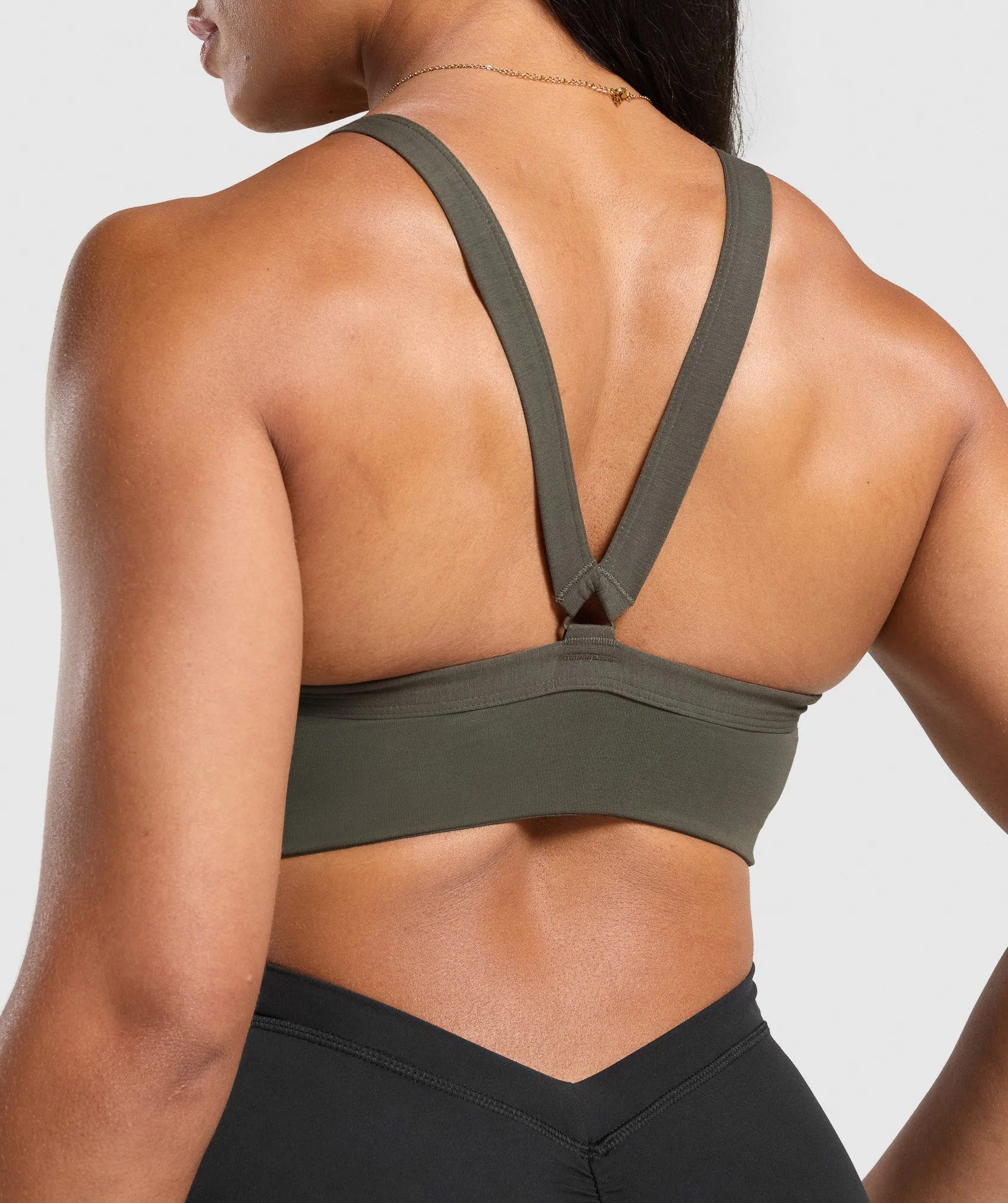 Gymshark Cotton Lifting Bra - Strength Green sold by Gymshark product image thumbnail 5