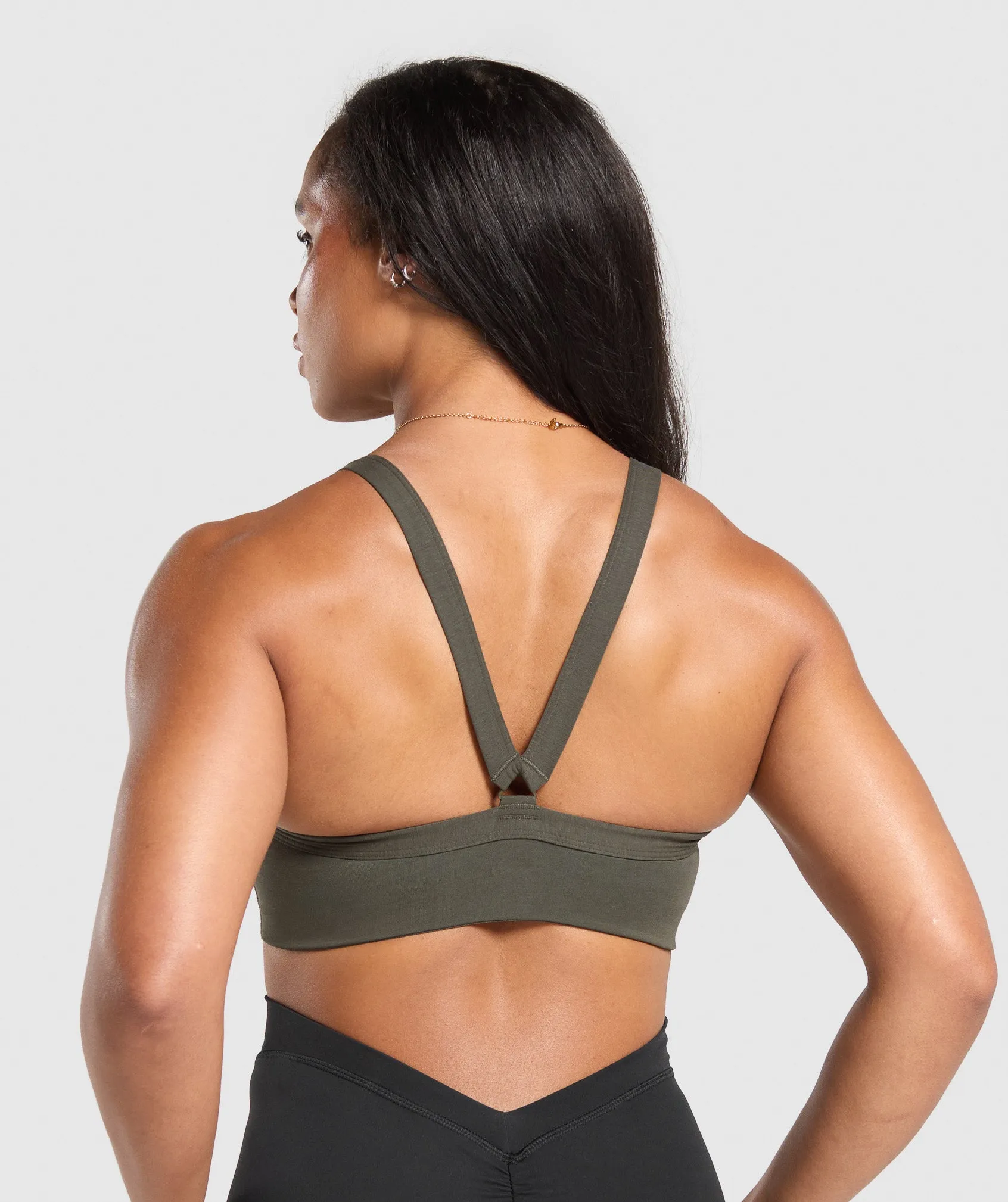 Gymshark Cotton Lifting Bra - Strength Green sold by Gymshark product image thumbnail 2
