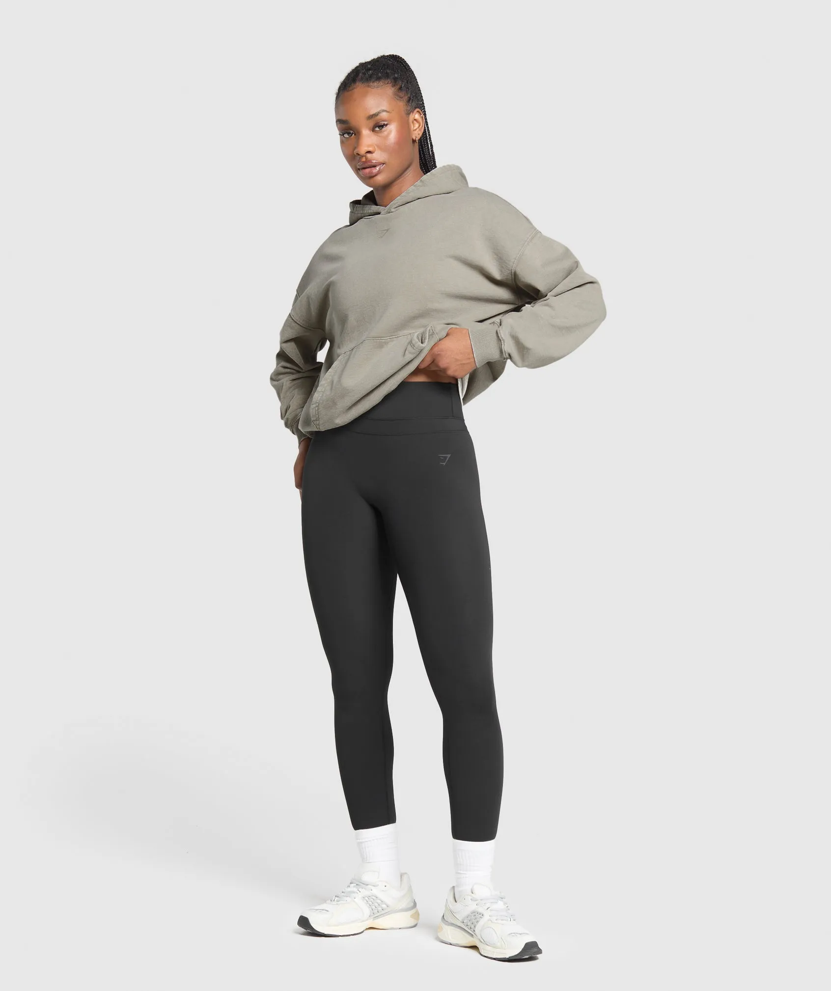 Gymshark GSLC Graphic Oversized Hoodie - Linen Brown sold by Gymshark product image thumbnail 4