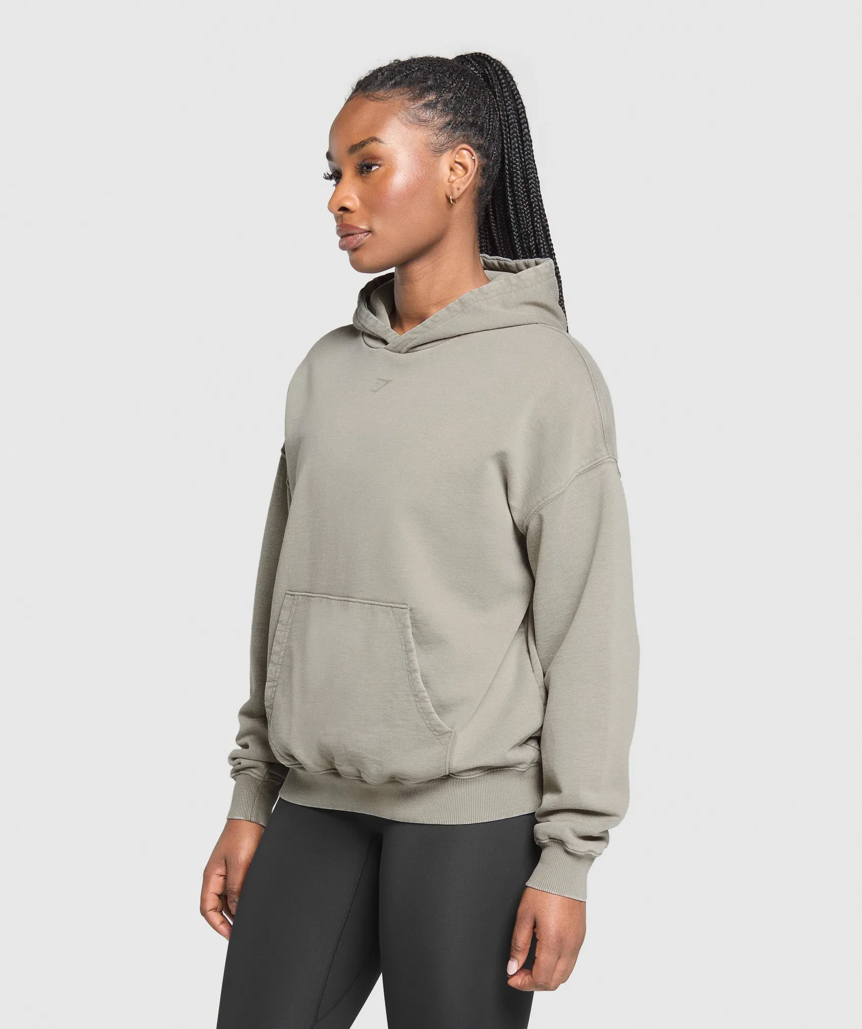 Gymshark GSLC Graphic Oversized Hoodie - Linen Brown sold by Gymshark product image thumbnail 3