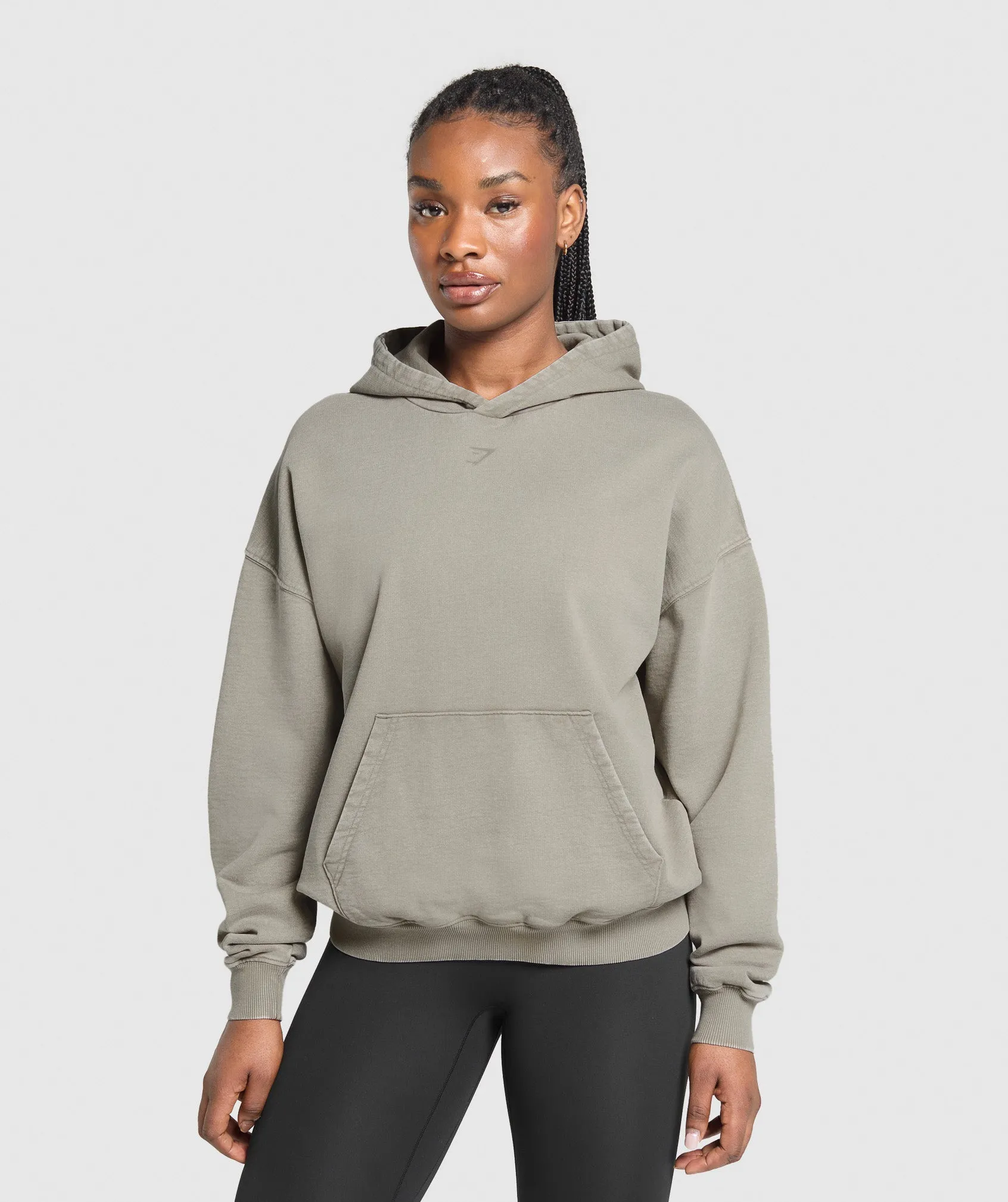 Gymshark GSLC Graphic Oversized Hoodie - Linen Brown sold by Gymshark product image thumbnail 2