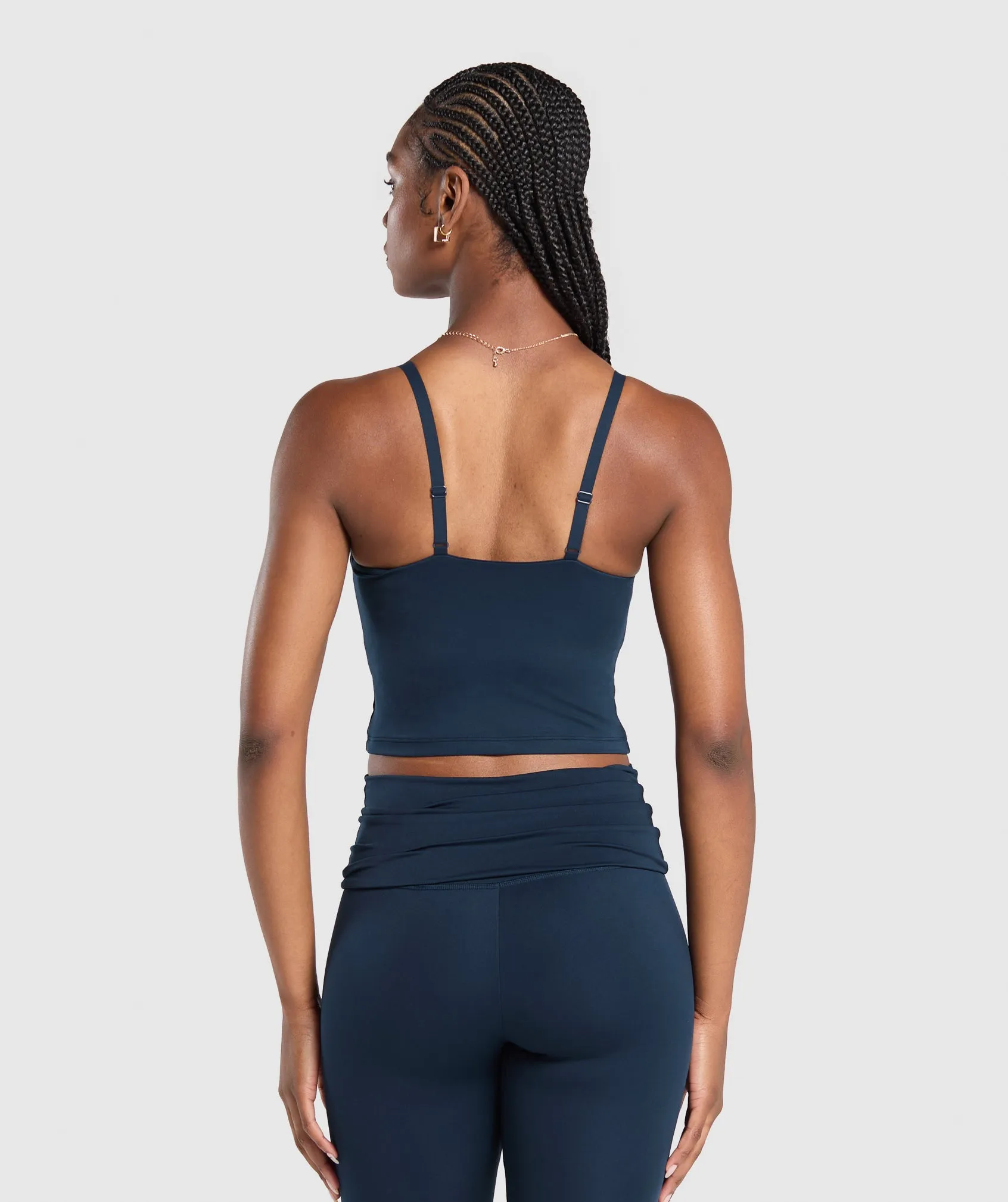 Gymshark Everyday Cami Tank With Shelf - Navy sold by Gymshark product image thumbnail 2
