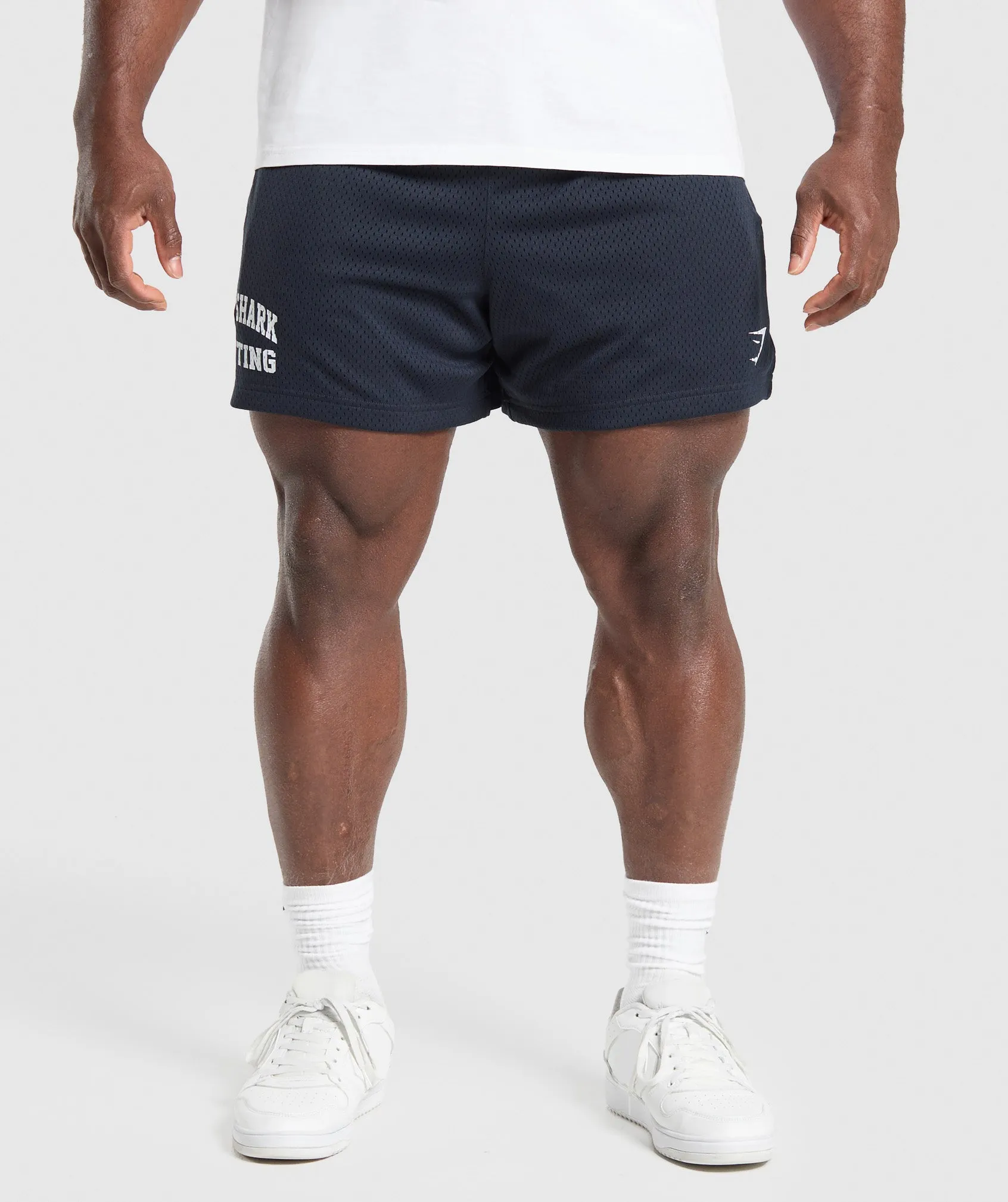 Gymshark Lifting Mesh 5" Shorts - Heavy Blue sold by Gymshark