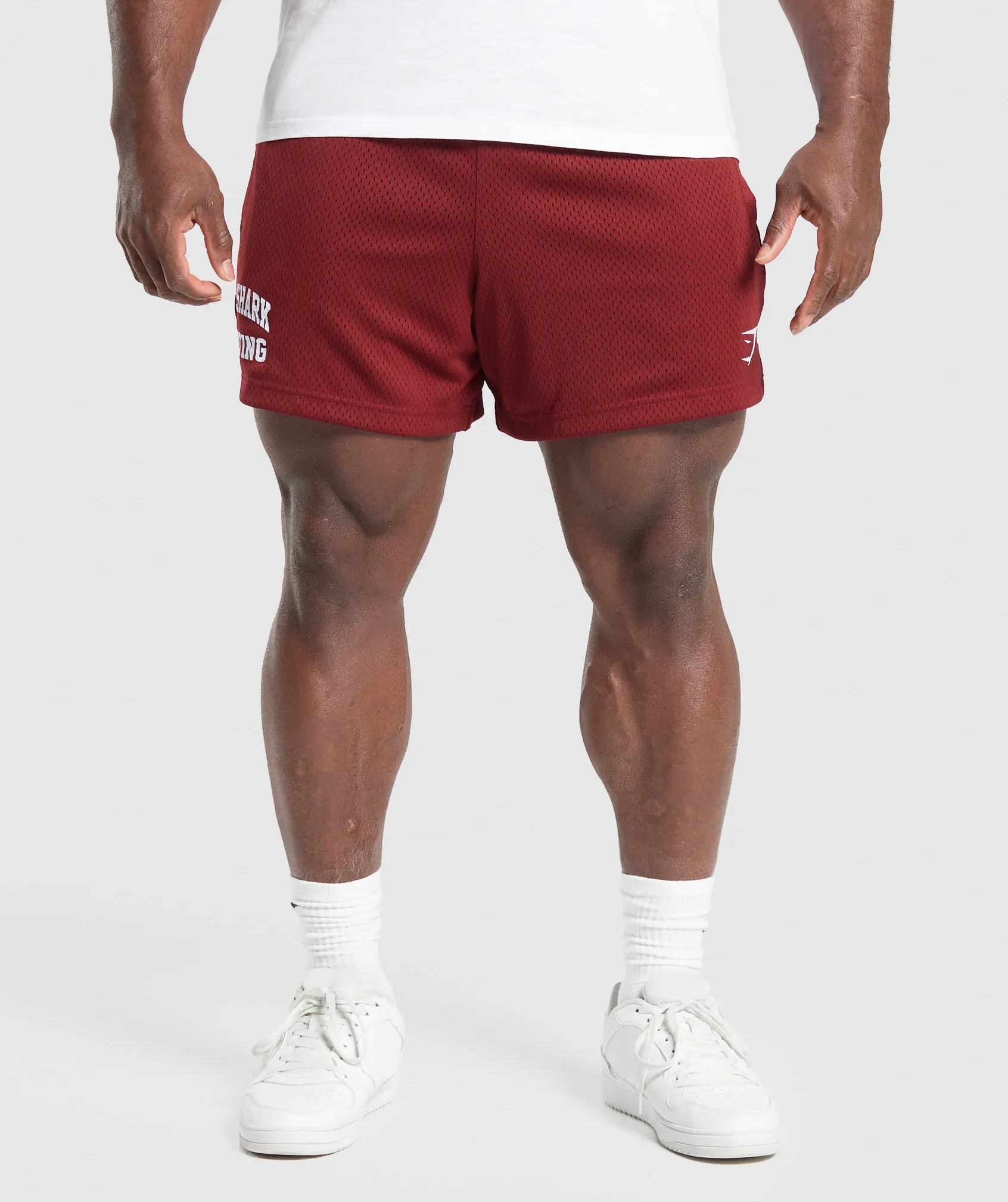 Gymshark Lifting Mesh 5" Shorts - Sets Red sold by Gymshark