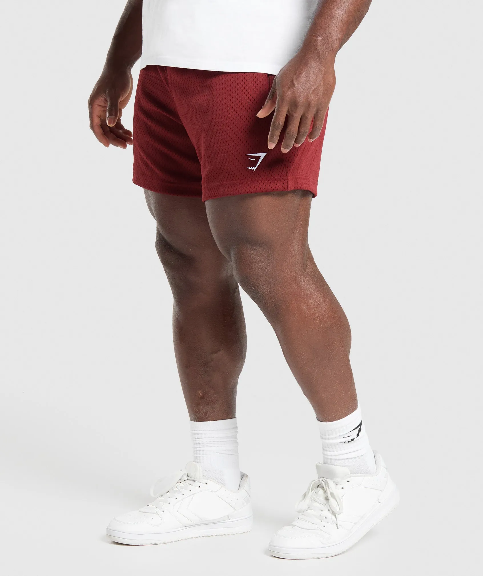 Gymshark Lifting Mesh 5" Shorts - Sets Red sold by Gymshark product image thumbnail 4