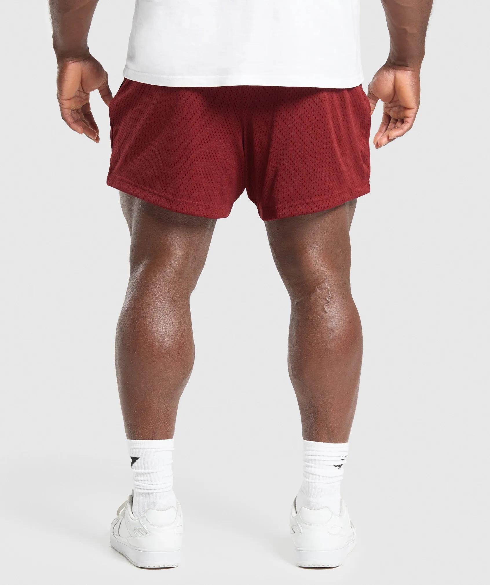 Gymshark Lifting Mesh 5" Shorts - Sets Red sold by Gymshark product image thumbnail 2