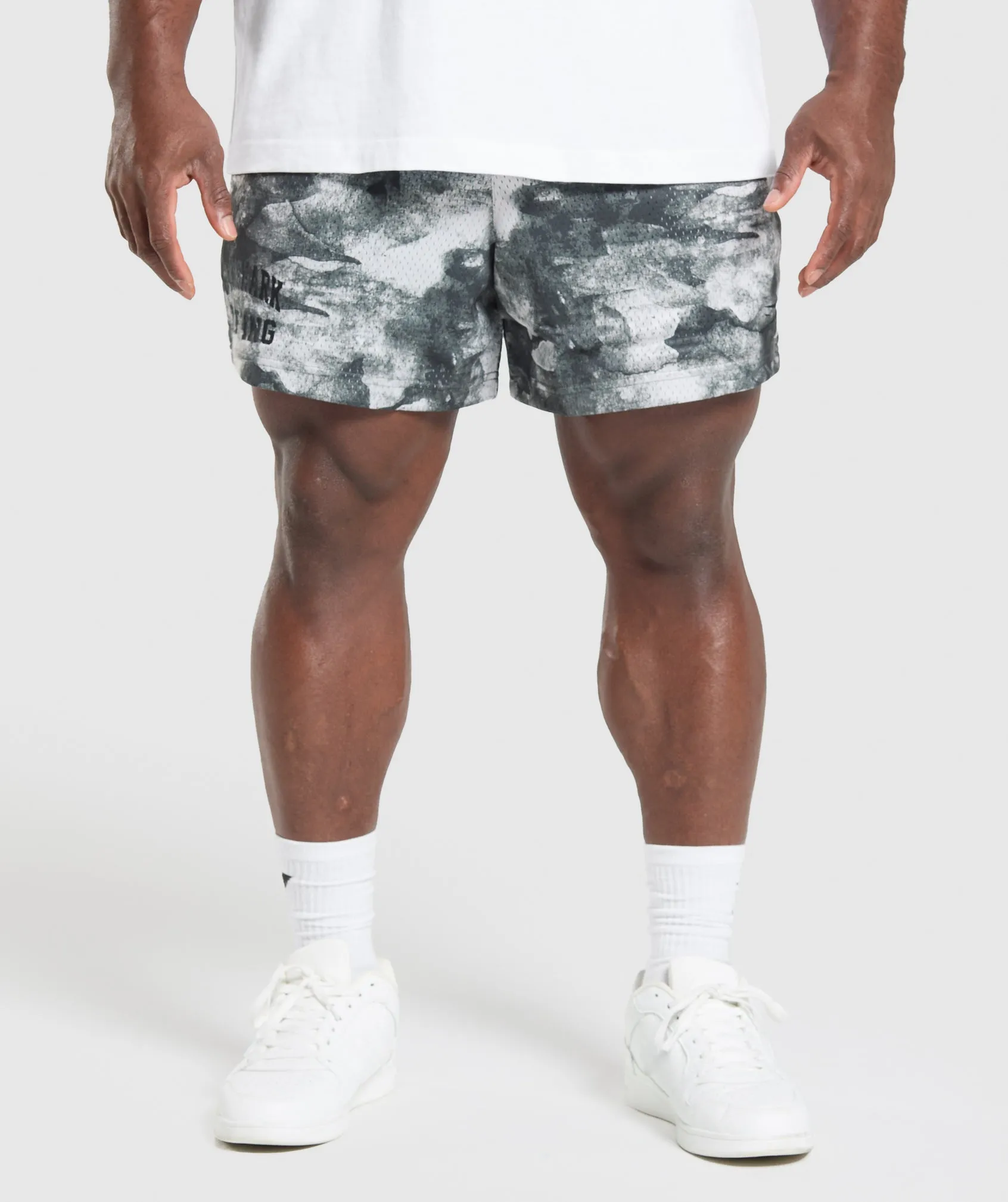 Gymshark Lifting Mesh 5" Shorts - Metal Grey sold by Gymshark