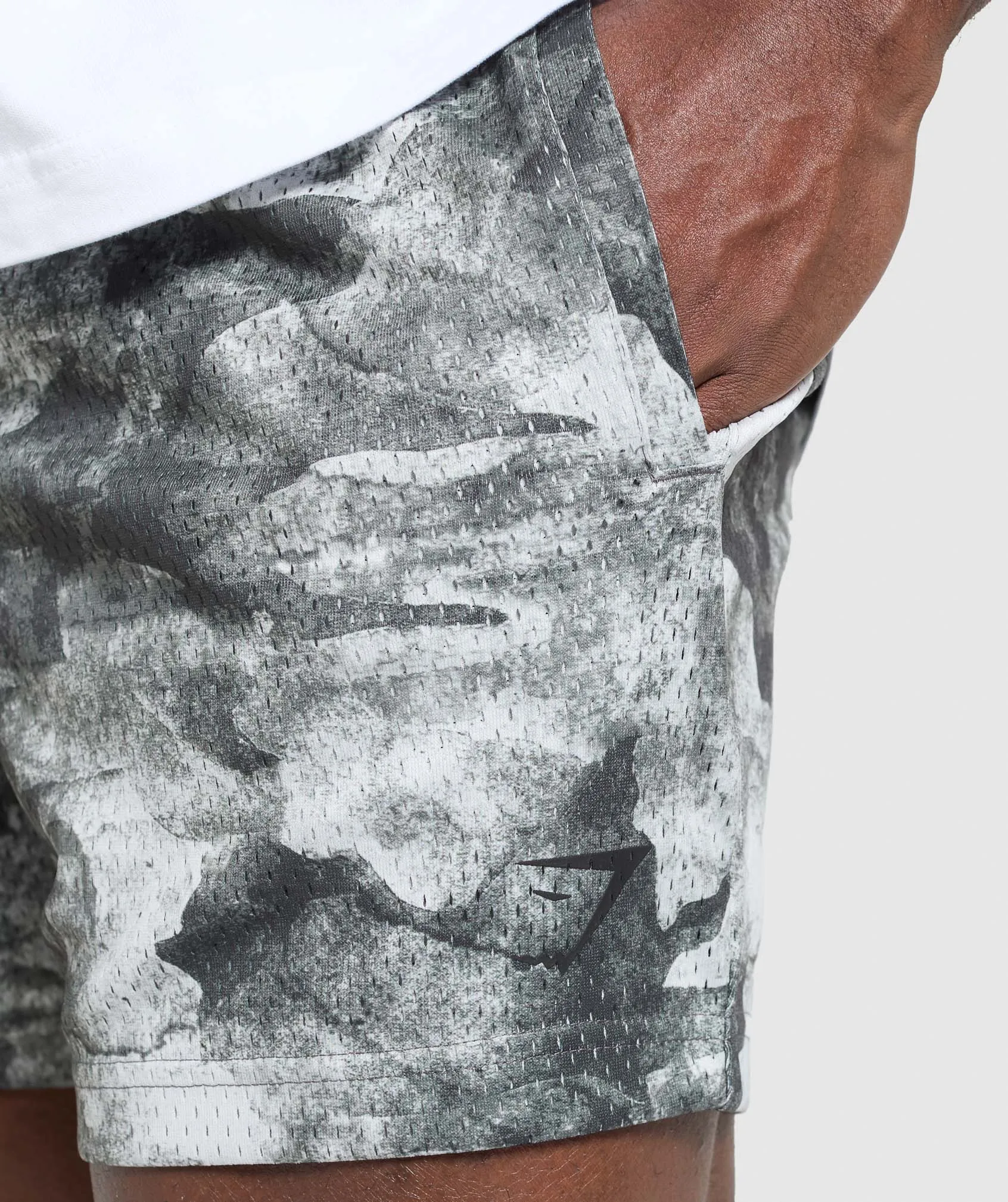 Gymshark Lifting Mesh 5" Shorts - Metal Grey sold by Gymshark product image thumbnail 5