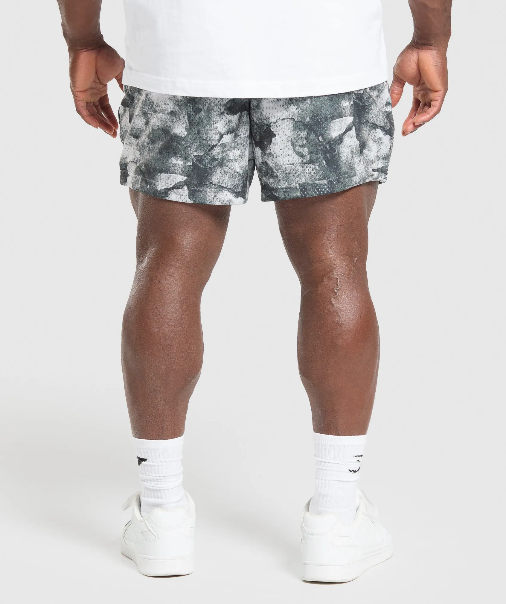 Gymshark Lifting Mesh 5" Shorts - Metal Grey sold by Gymshark product image thumbnail 2