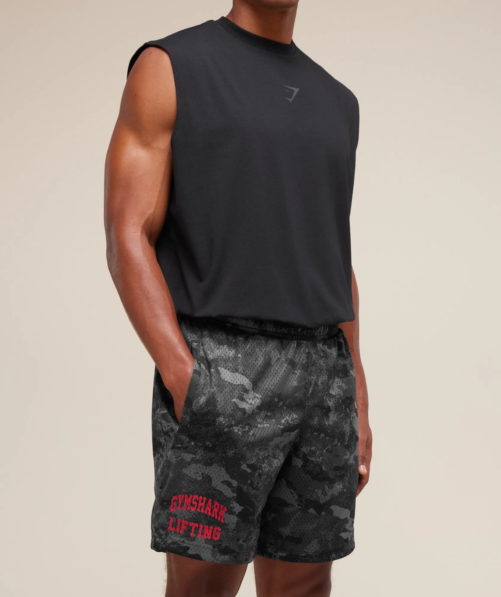 Gymshark Lifting Mesh 5" Shorts - Graphite Grey sold by Gymshark product image thumbnail 3